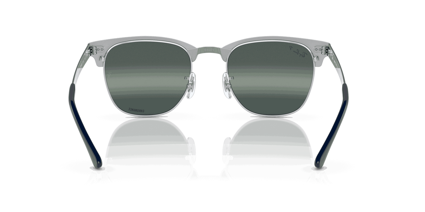 [Silver/Blue Lenses, Polished Silver On Blue Frame]