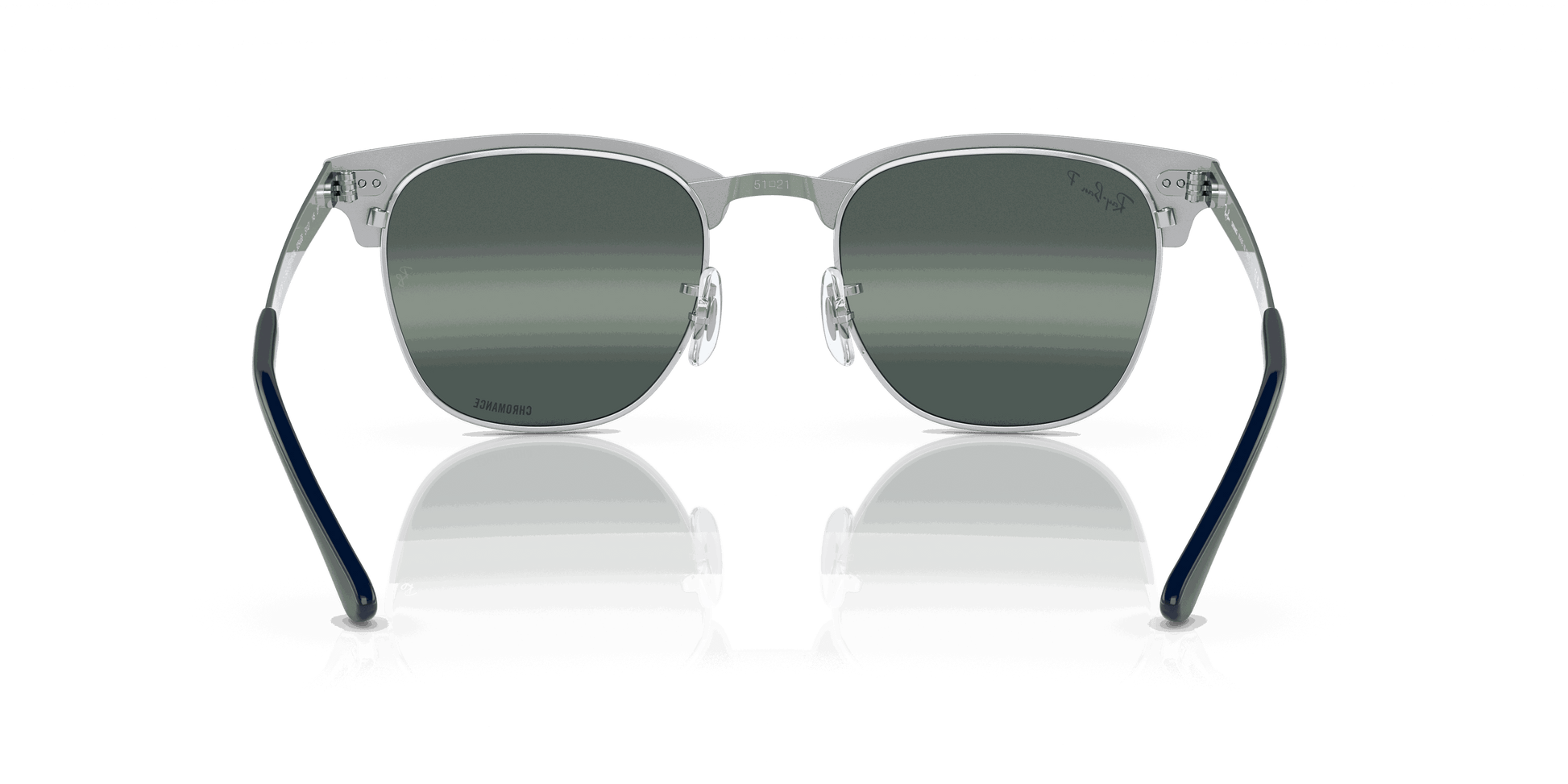 [Silver/Blue Lenses, Polished Silver On Blue Frame]