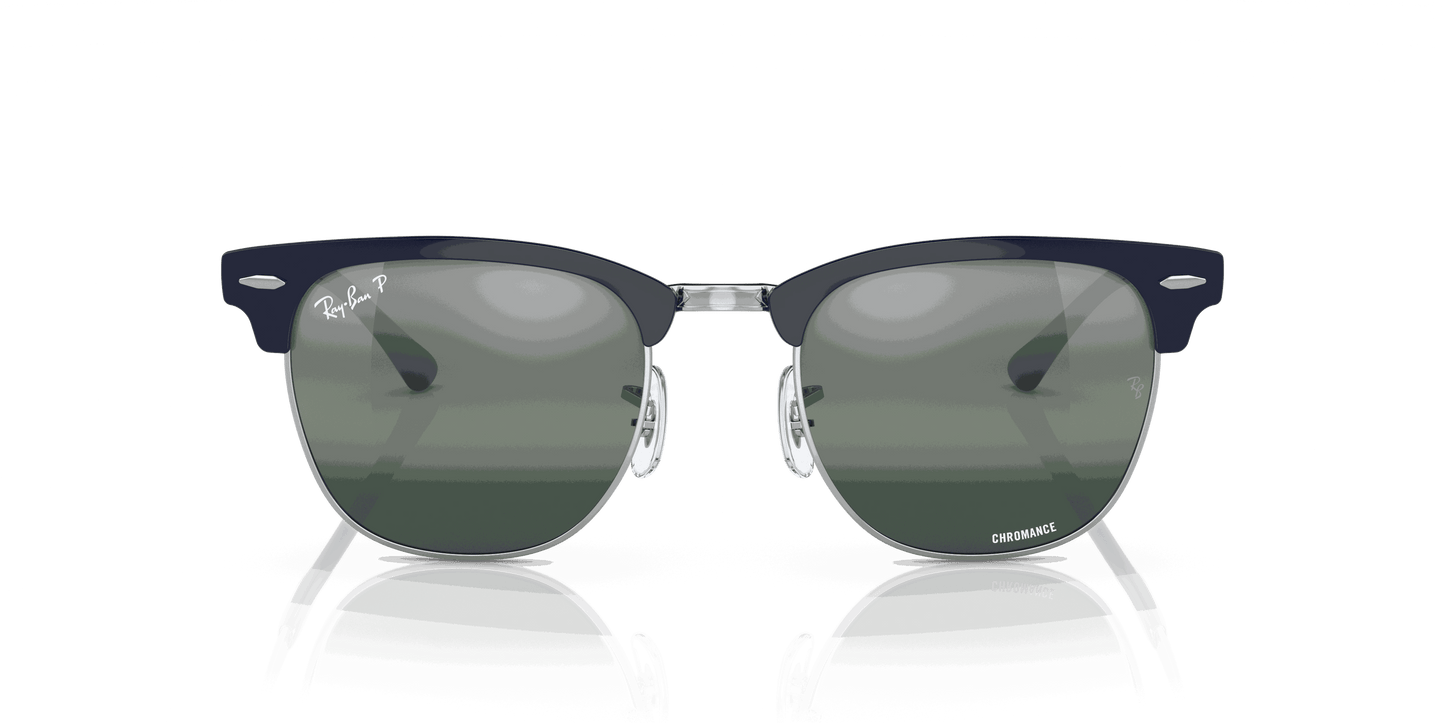 [Silver/Blue Lenses, Polished Silver On Blue Frame]