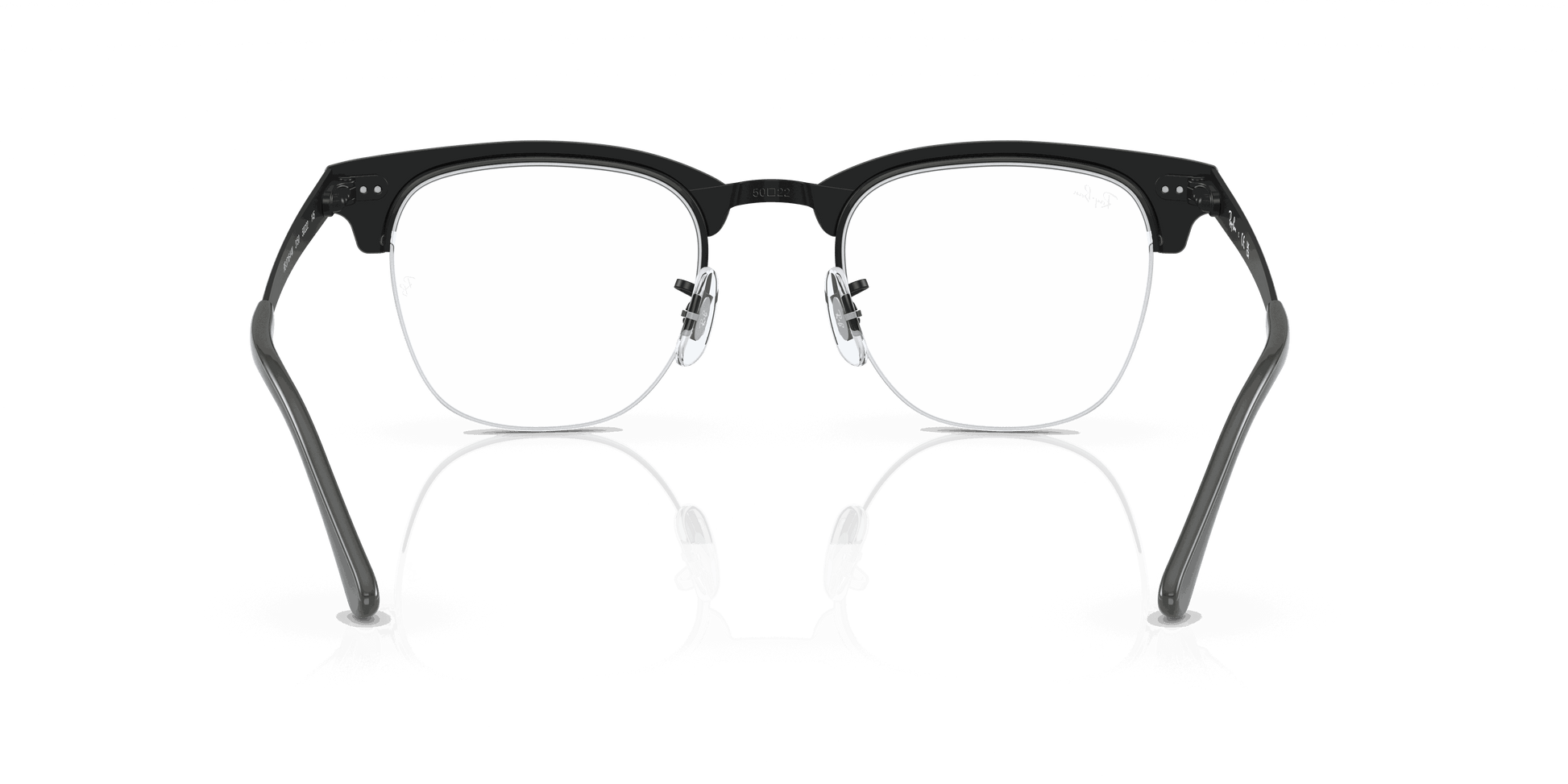 [Clear Lenses, Polished Grey On Black Frame]