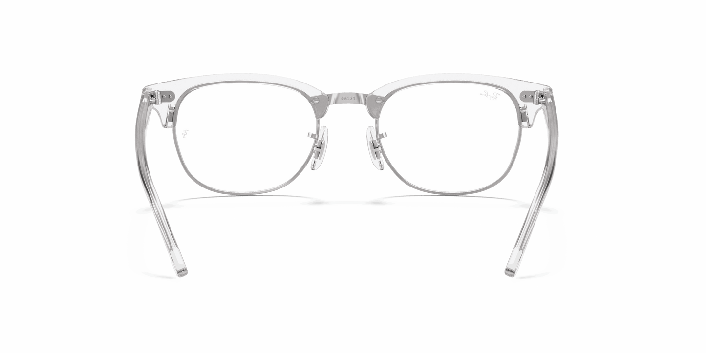 [Clear Lenses, Polished White Transparent Frame]