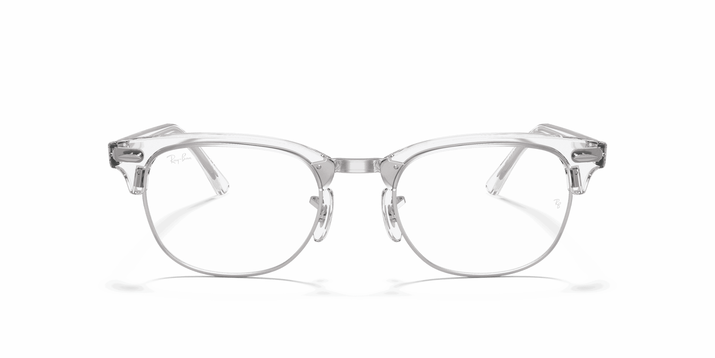 [Clear Lenses, Polished White Transparent Frame]