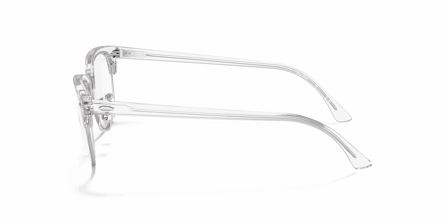[Clear Lenses, Polished White Transparent Frame]