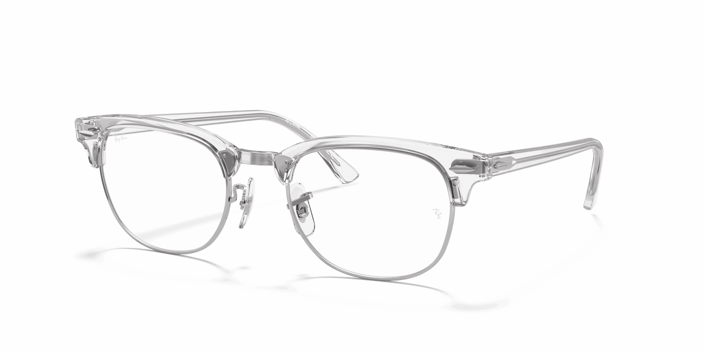 [Clear Lenses, Polished White Transparent Frame]