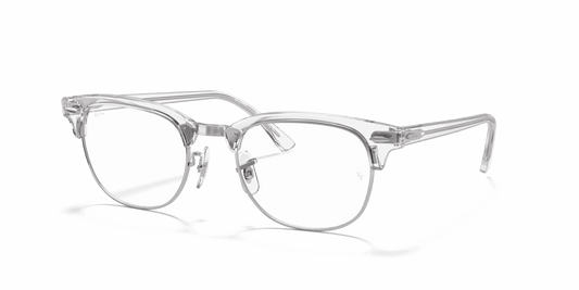 [Clear Lenses, Polished White Transparent Frame]