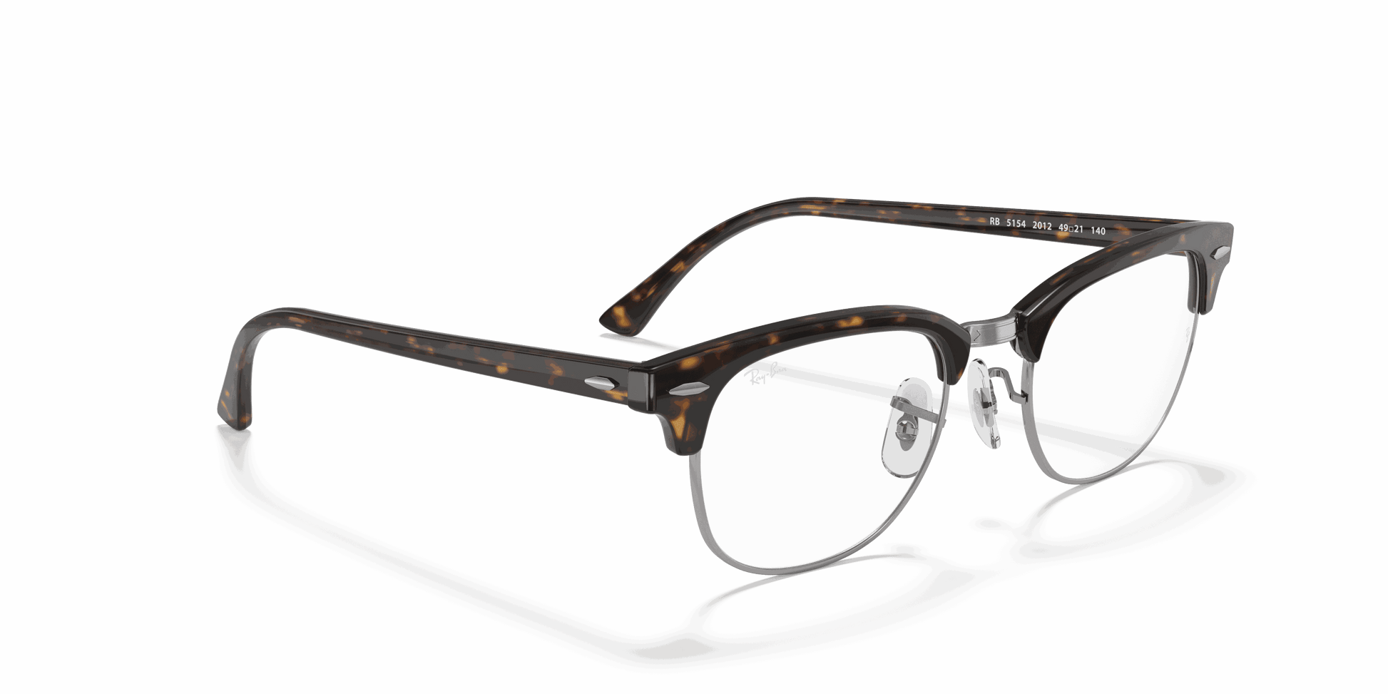 [Clear Lenses, Polished Dark Havana Frame]