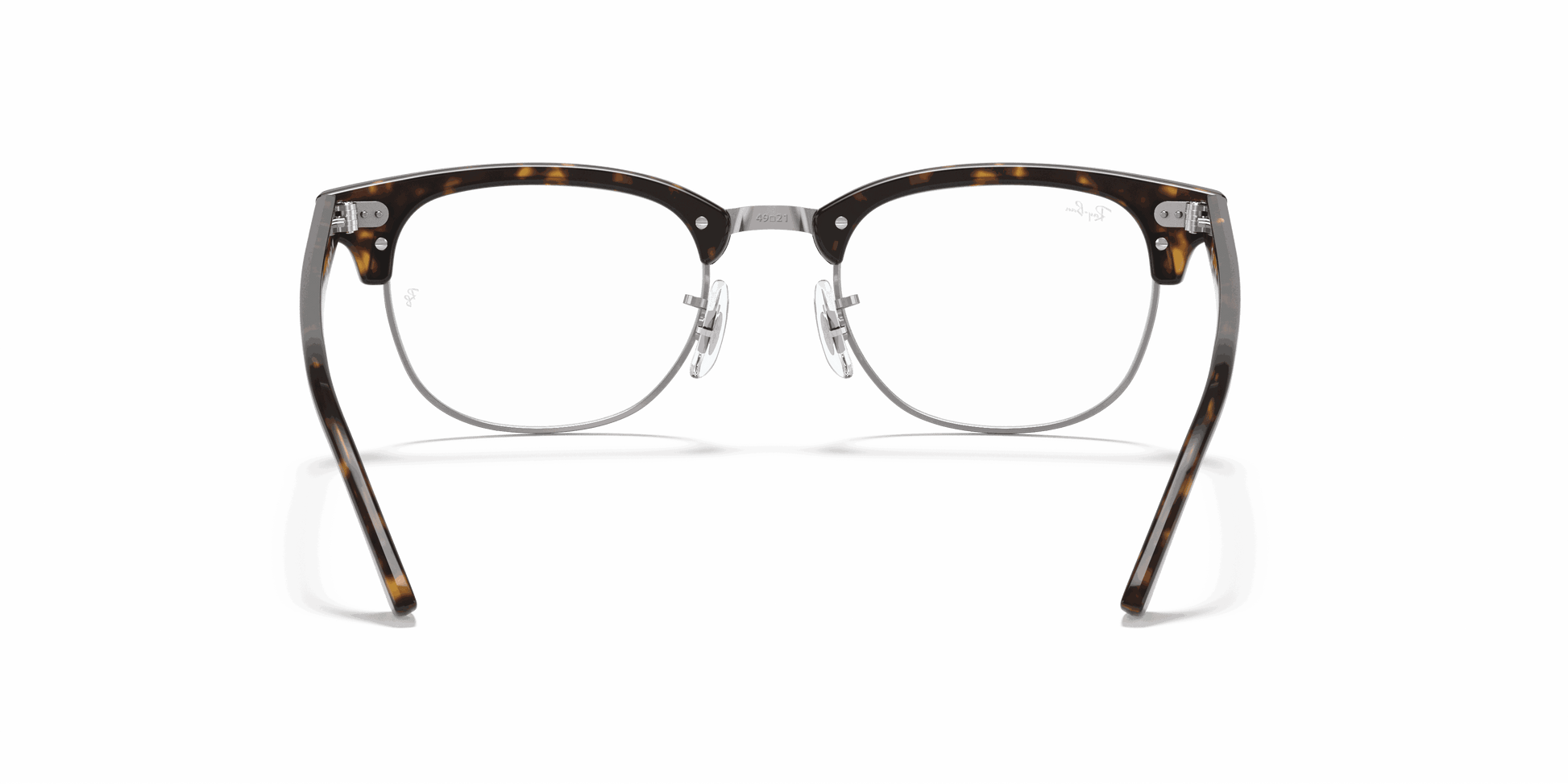 [Clear Lenses, Polished Dark Havana Frame]