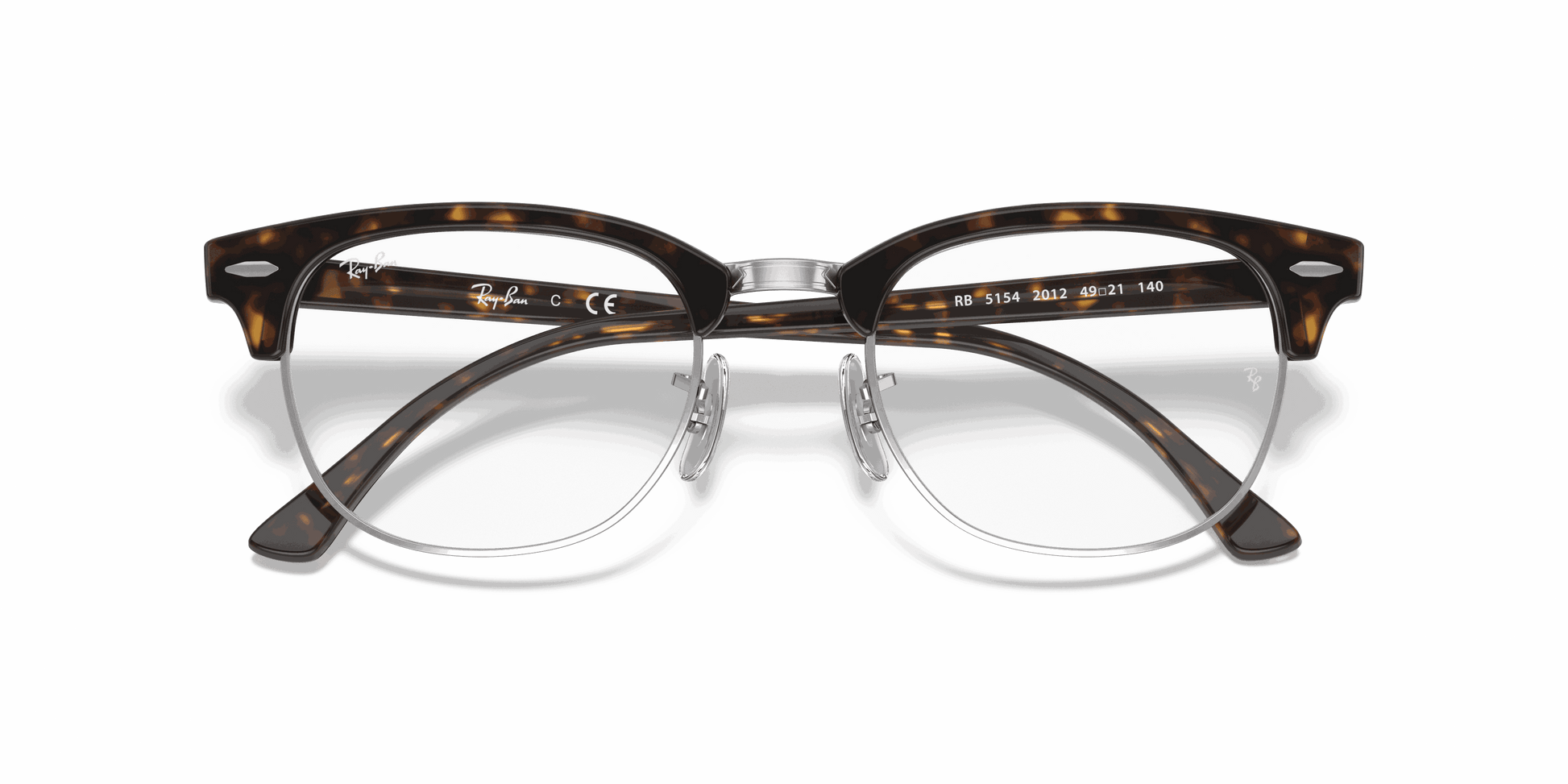 [Clear Lenses, Polished Dark Havana Frame]