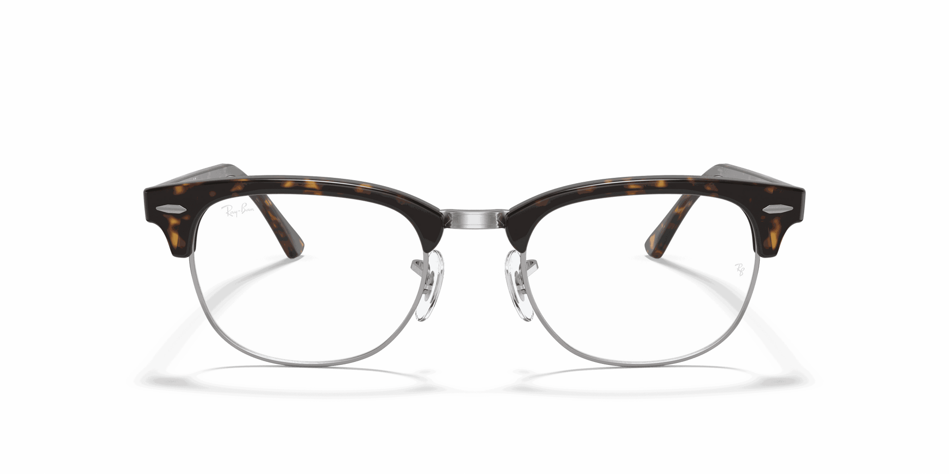 [Clear Lenses, Polished Dark Havana Frame]