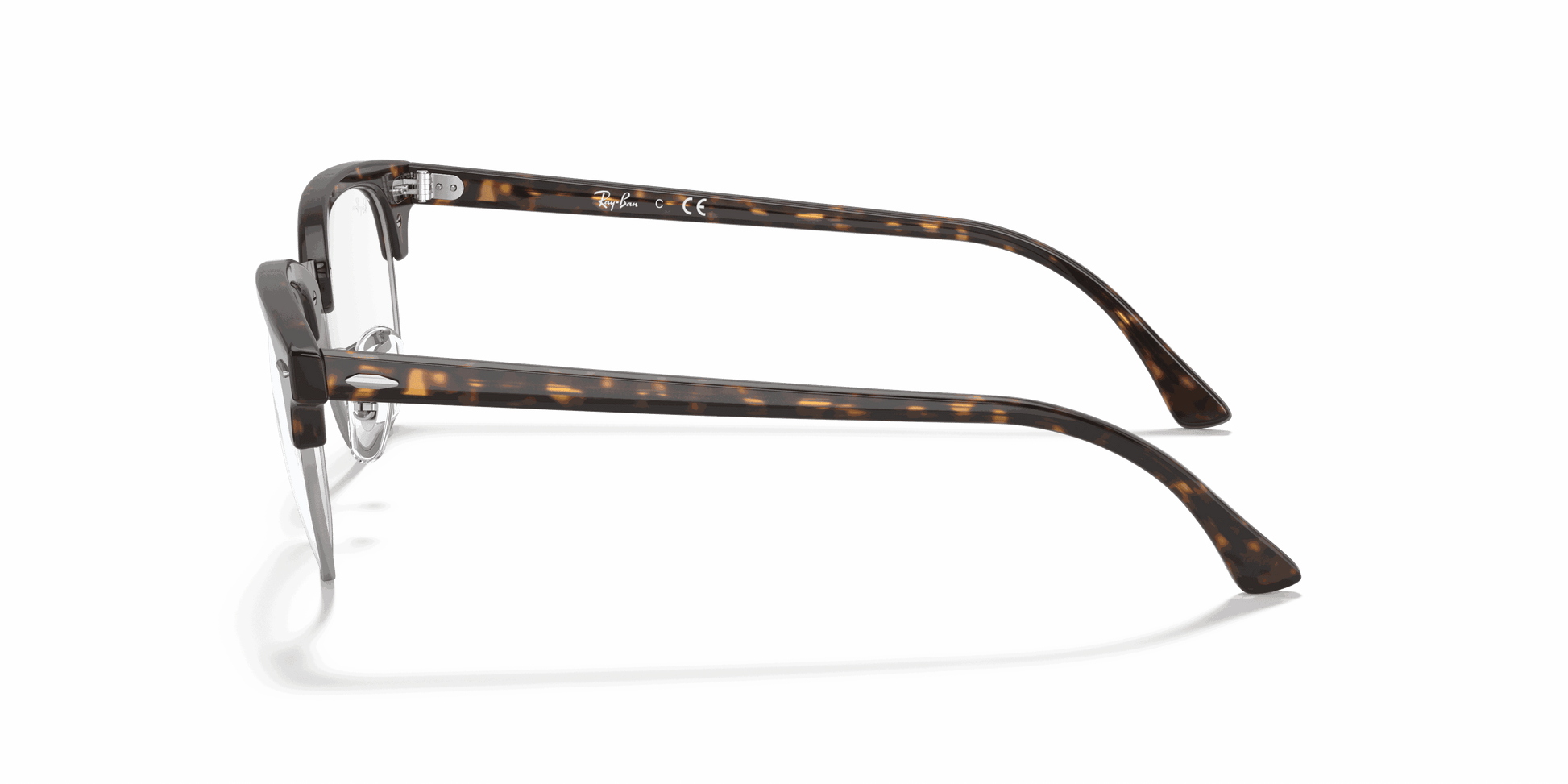 [Clear Lenses, Polished Dark Havana Frame]