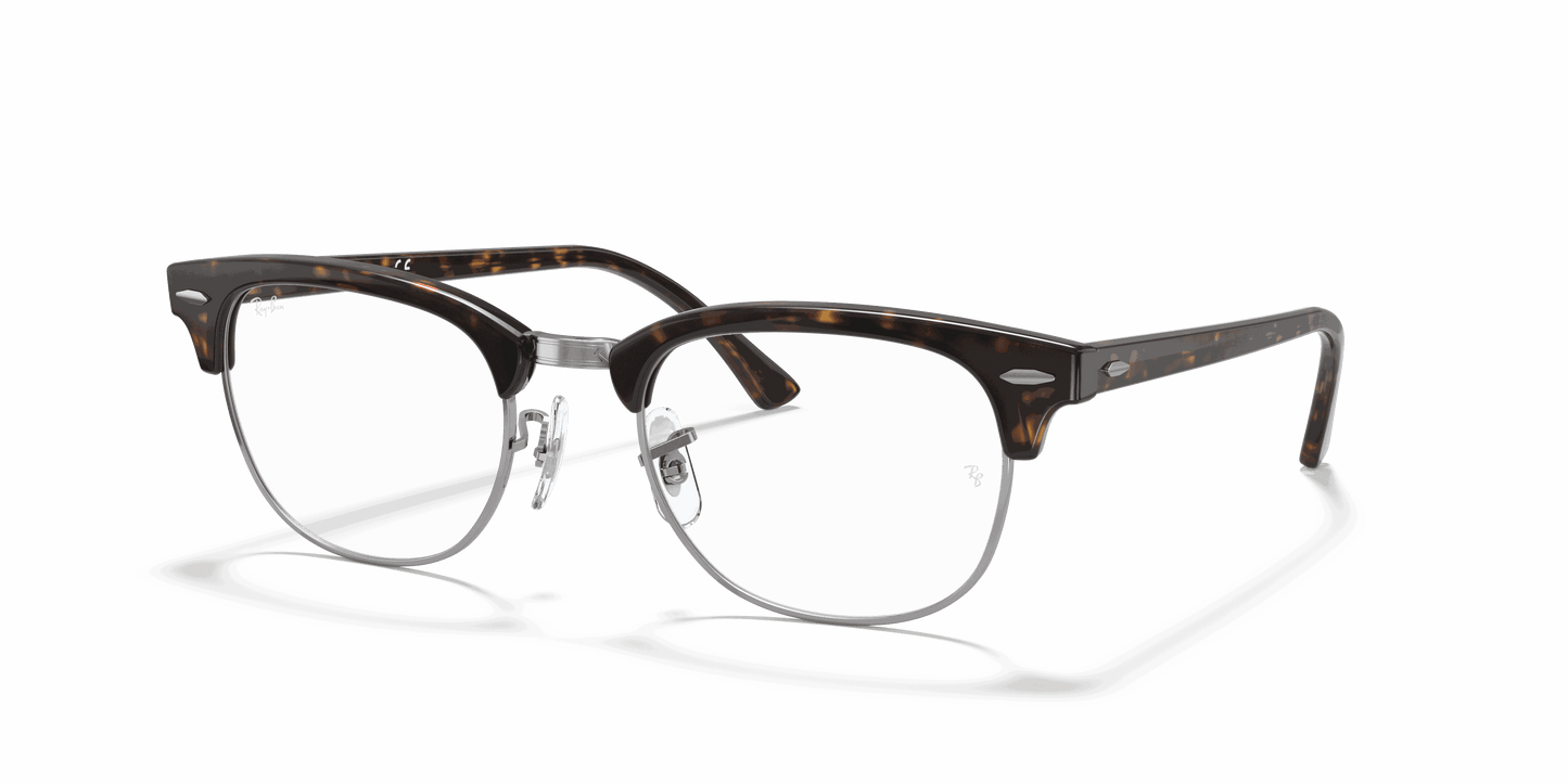 [Clear Lenses, Polished Dark Havana Frame]