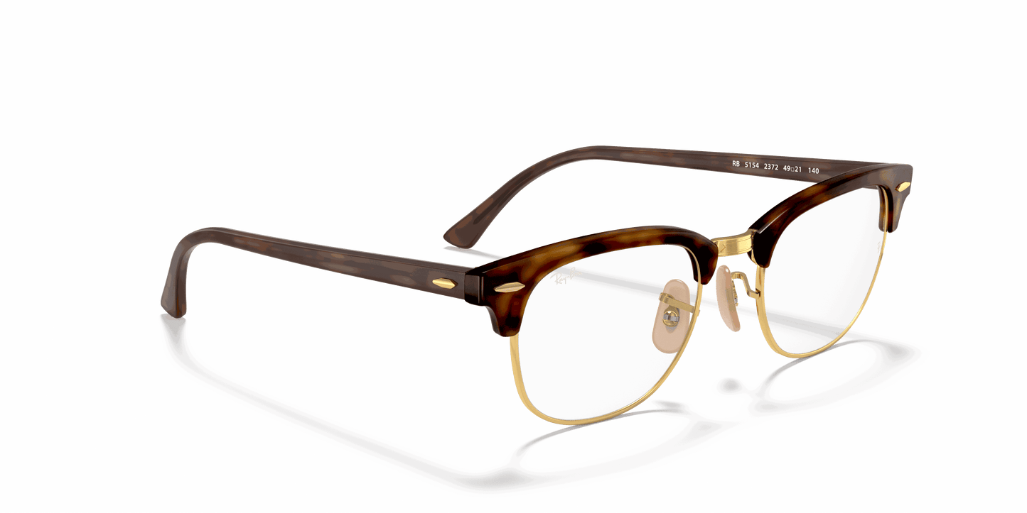 [Clear Lenses, Polished Red Havana Frame]