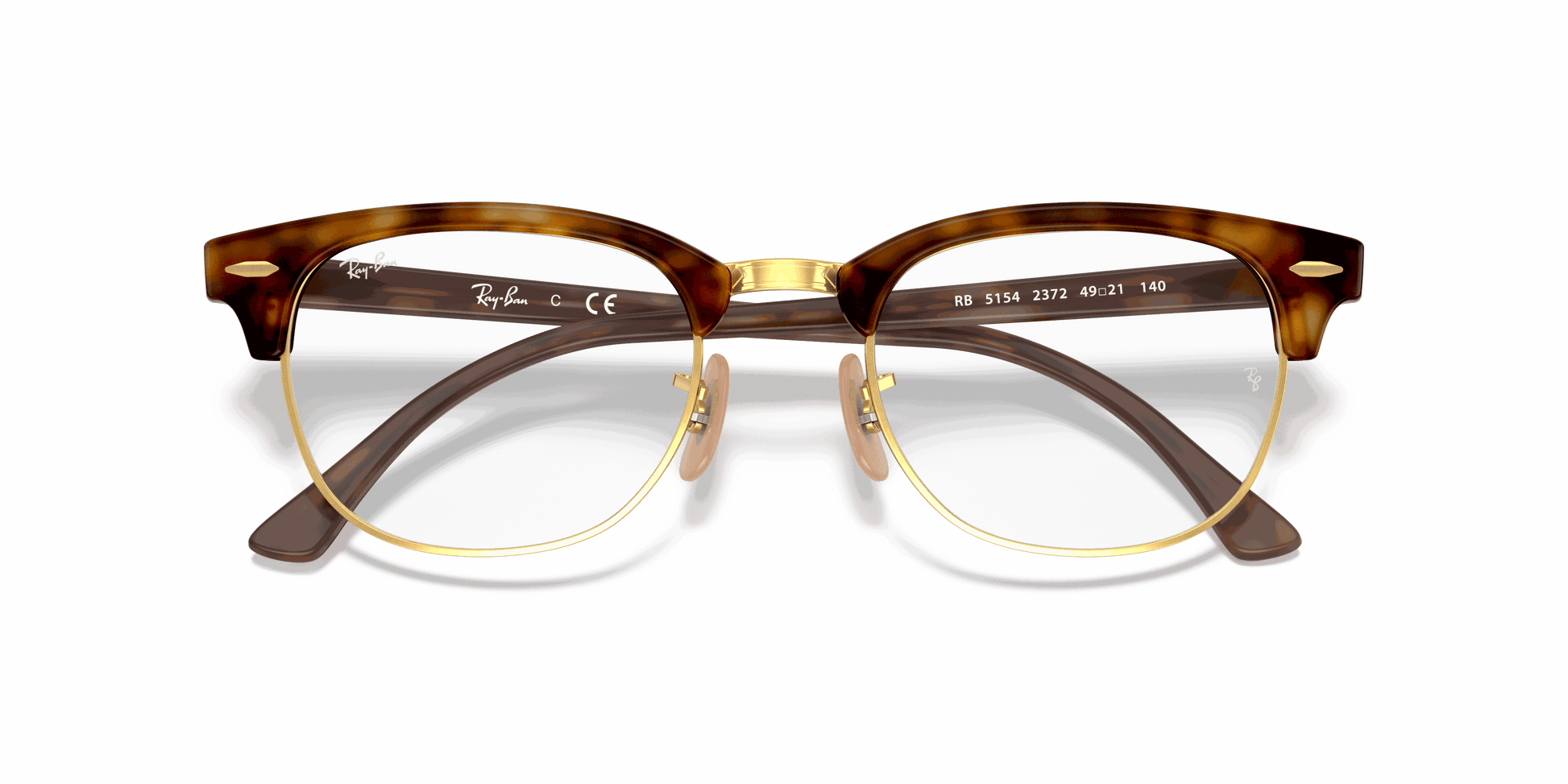 [Clear Lenses, Polished Red Havana Frame]
