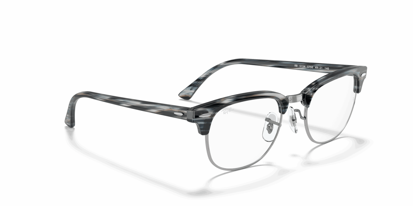 [Clear Lenses, Polished Blue Frame]