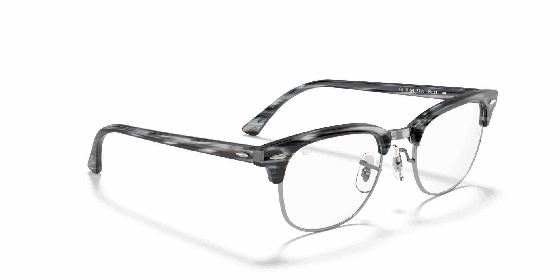 [Clear Lenses, Polished Blue Frame]