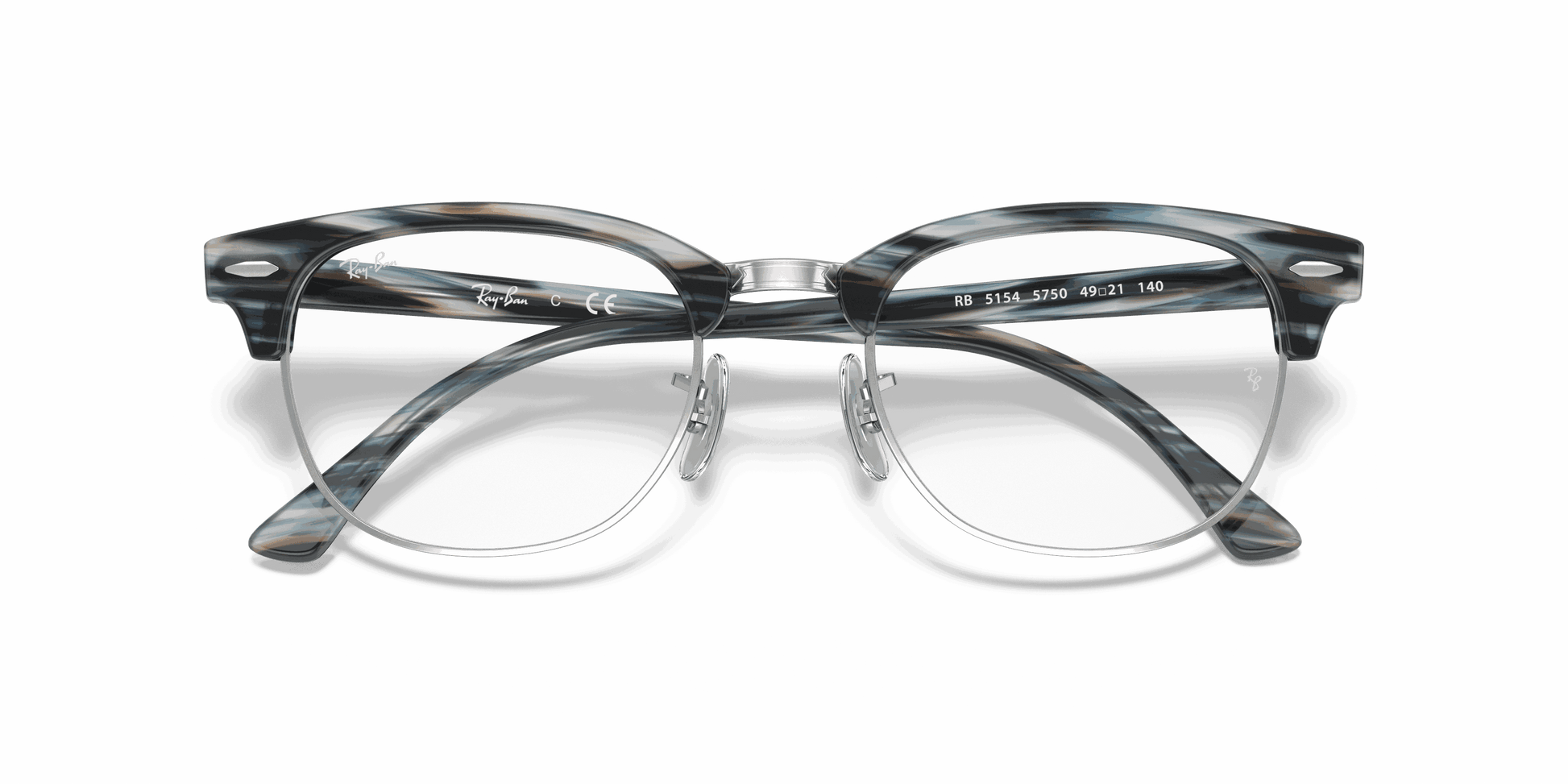 [Clear Lenses, Polished Blue Frame]