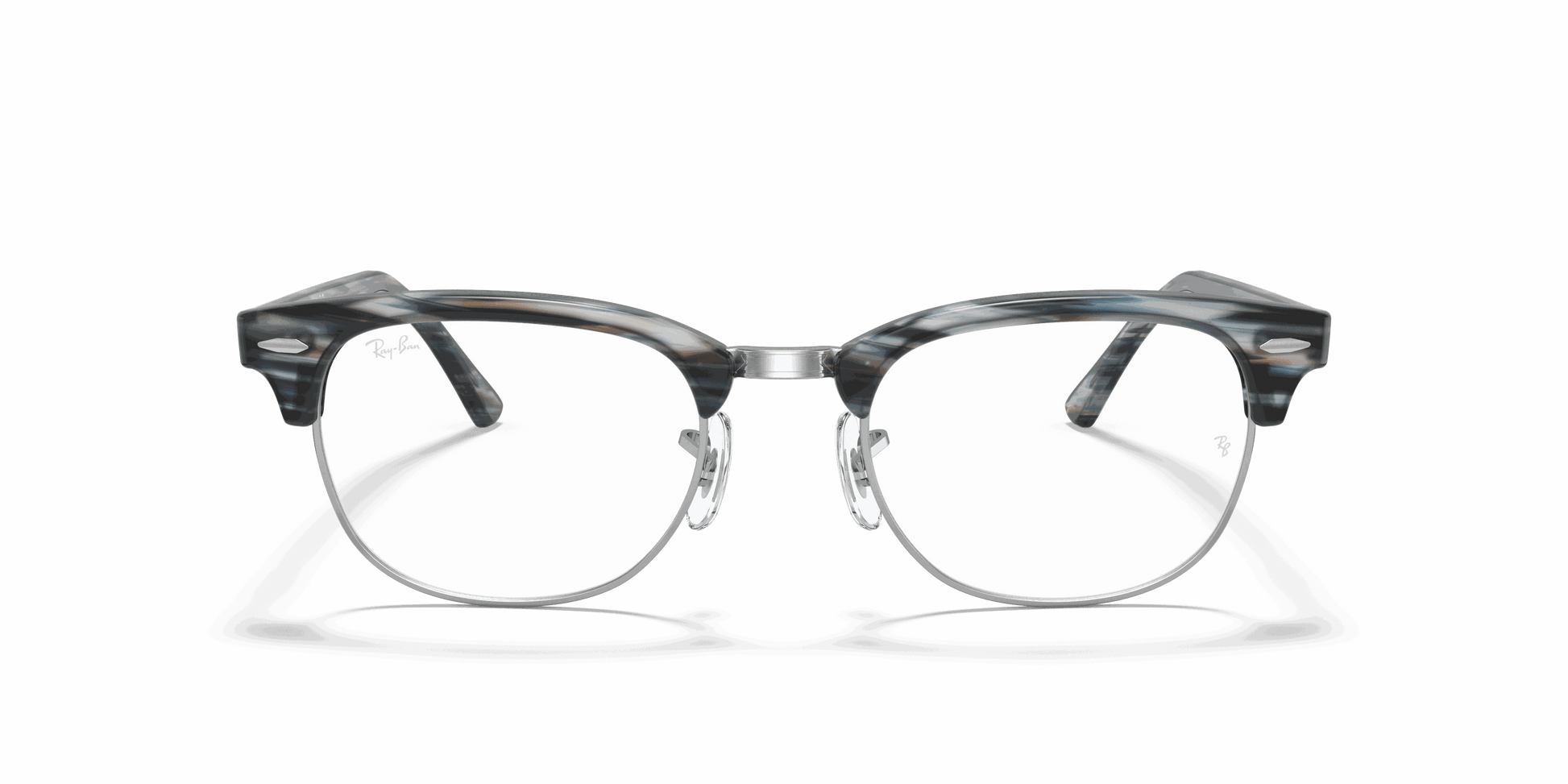 [Clear Lenses, Polished Blue Frame]