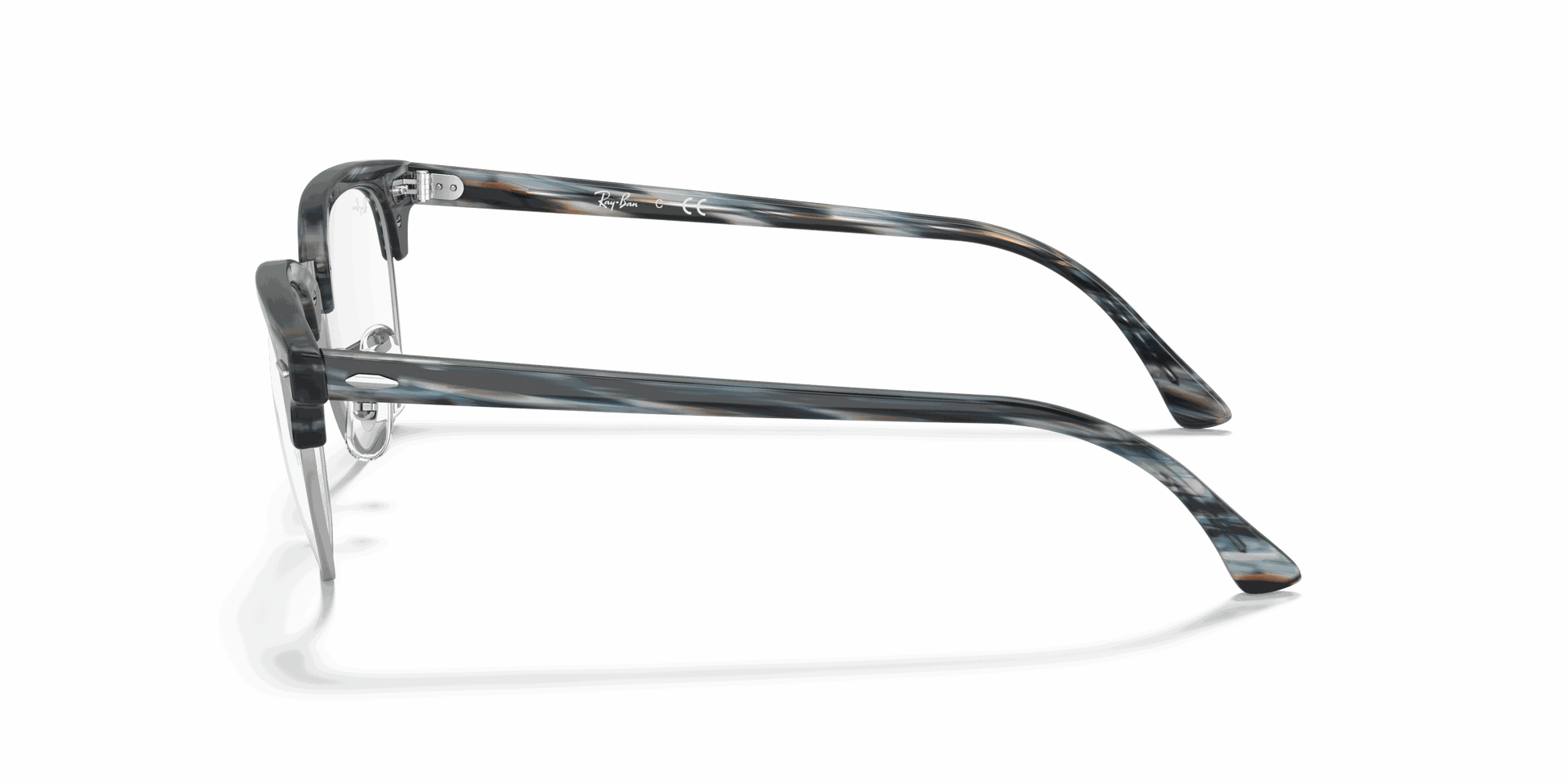 [Clear Lenses, Polished Blue Frame]