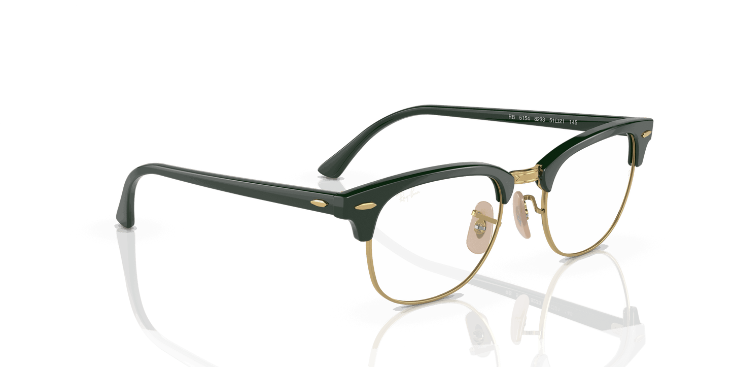 [Clear Lenses, Polished Green On Gold Frame]