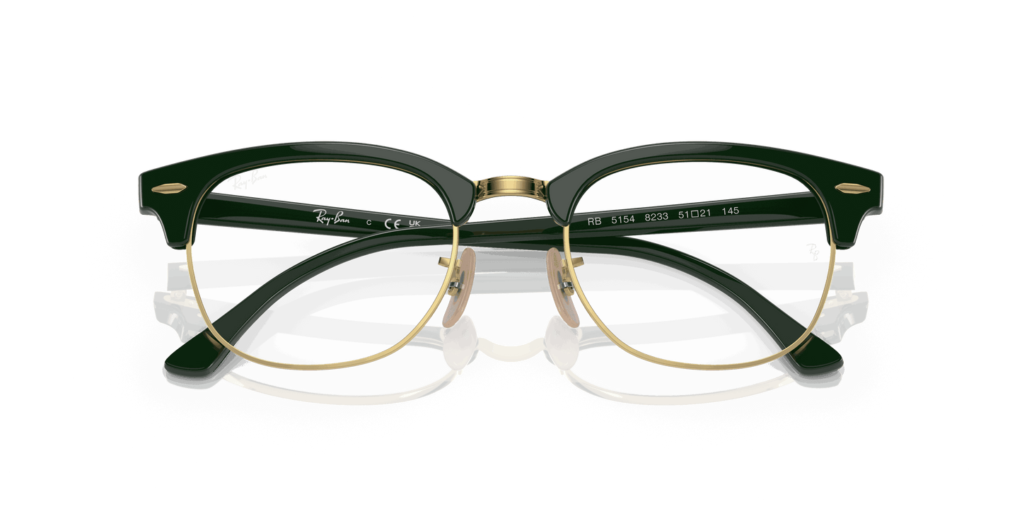 [Clear Lenses, Polished Green On Gold Frame]