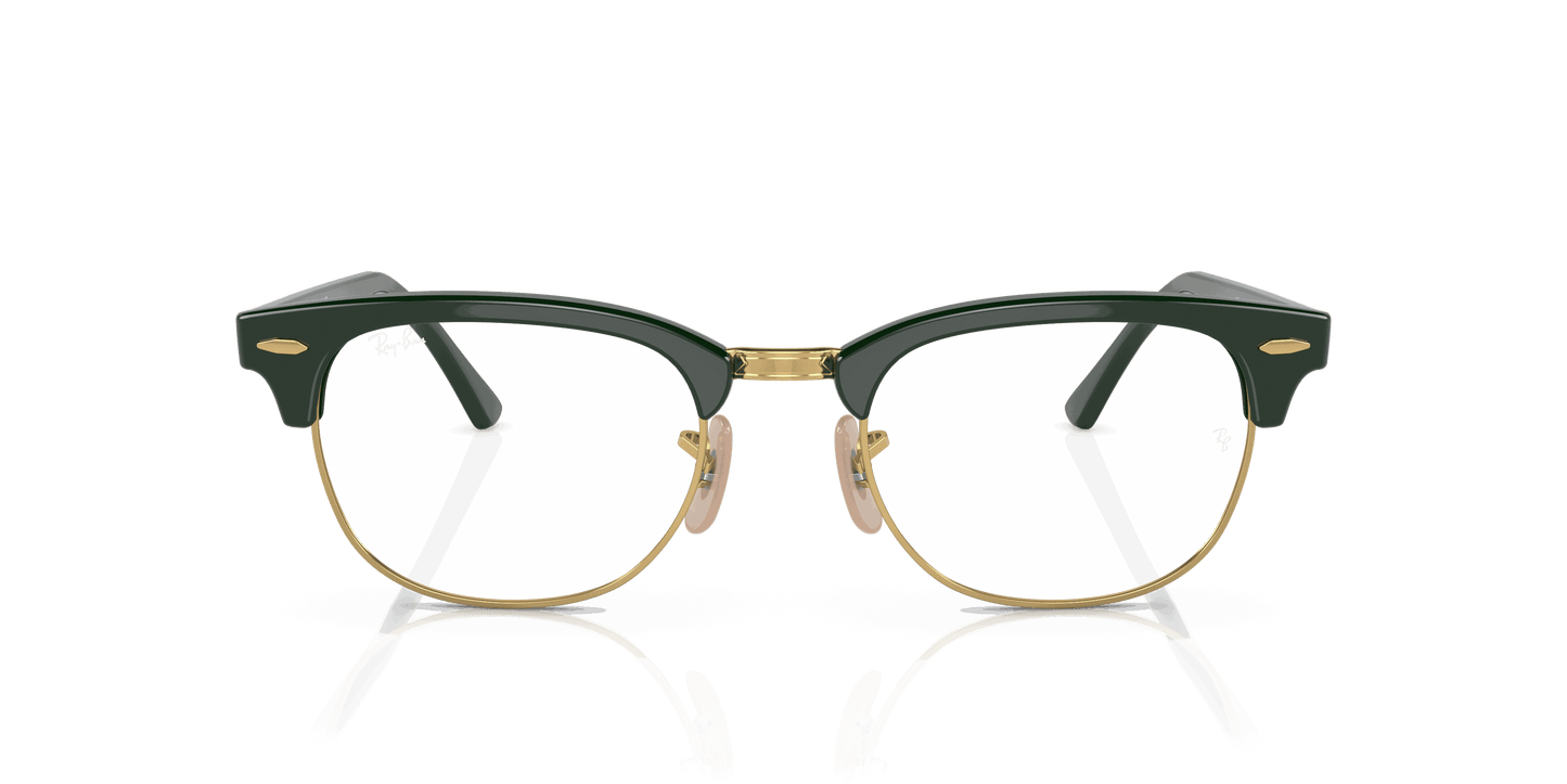 [Clear Lenses, Polished Green On Gold Frame]