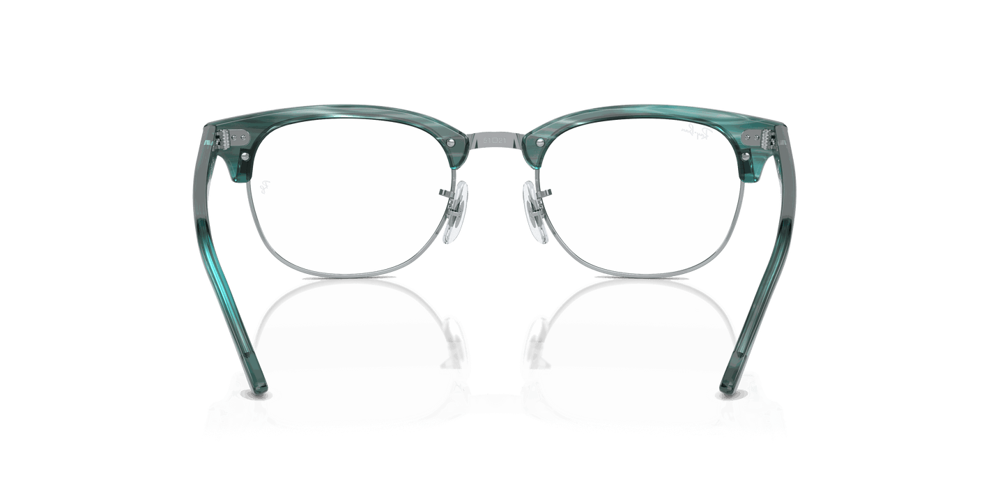 [Clear Lenses, Polished Striped Green Frame]