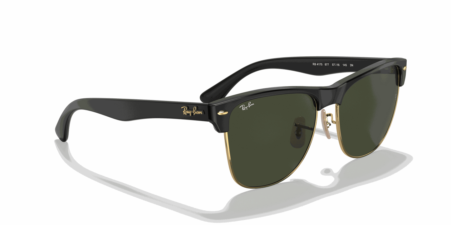 [G-15 Green Lenses, Matte Black On Gold Frame]