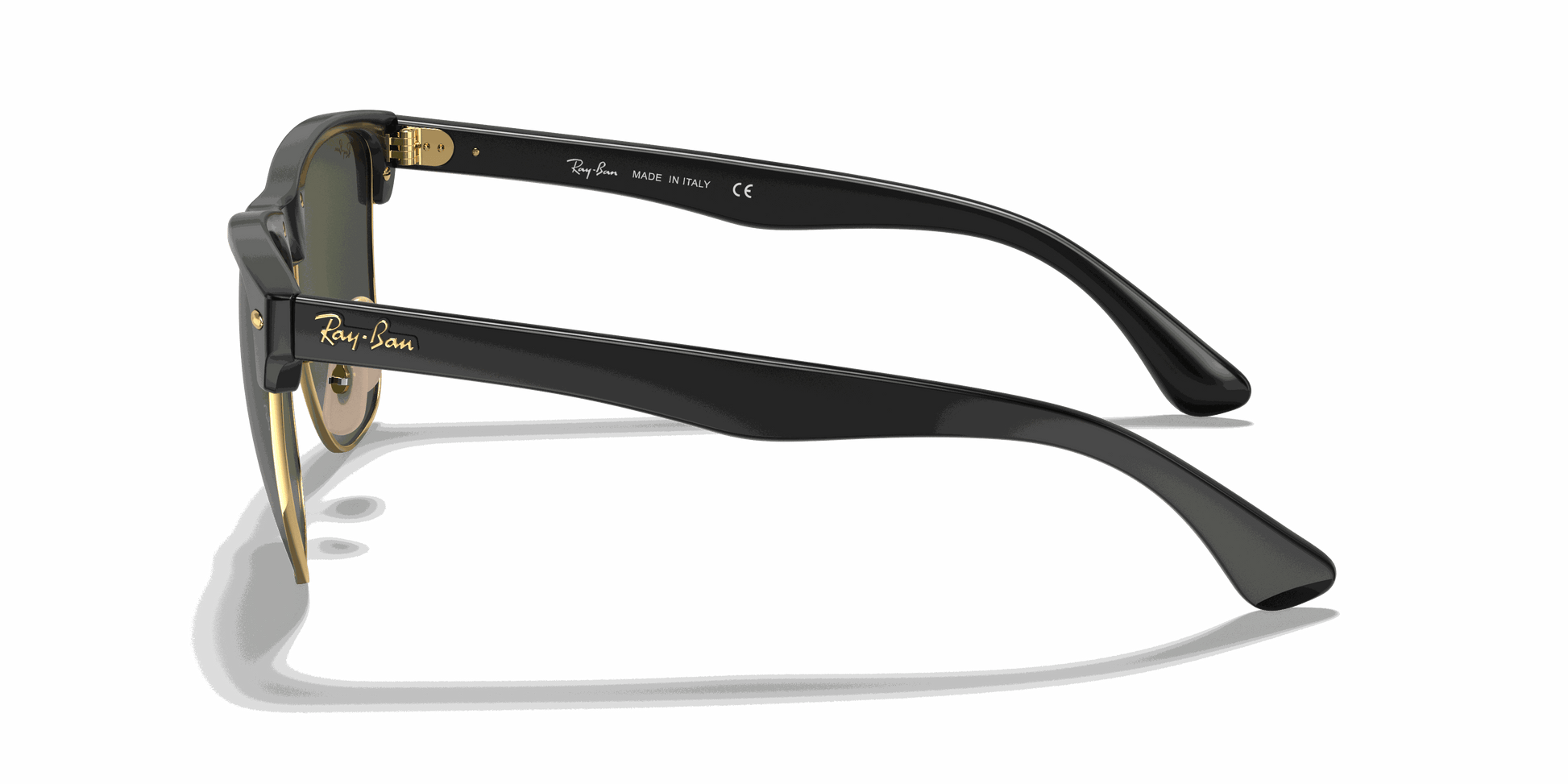 [G-15 Green Lenses, Matte Black On Gold Frame]