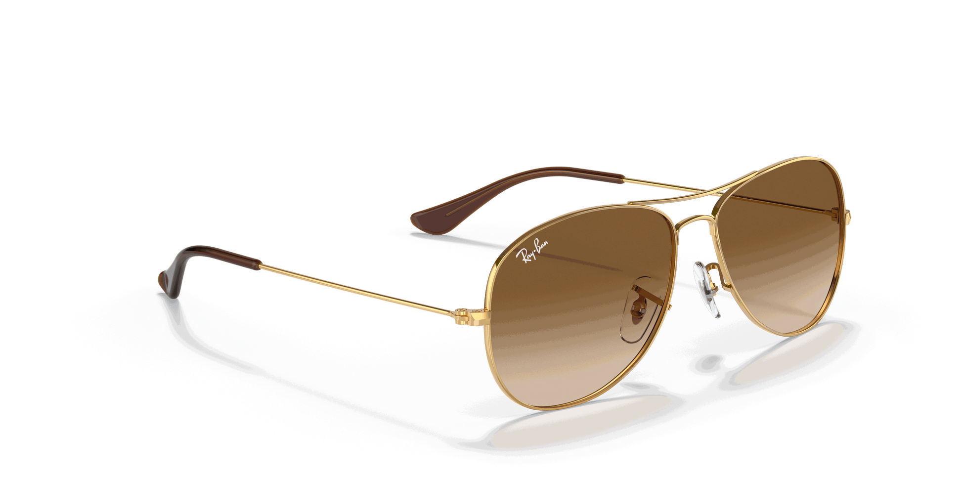[Light Brown Gradient Lenses, Polished Arista Gold Frame]