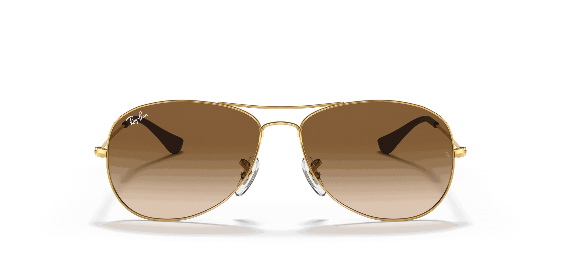 [Light Brown Gradient Lenses, Polished Arista Gold Frame]