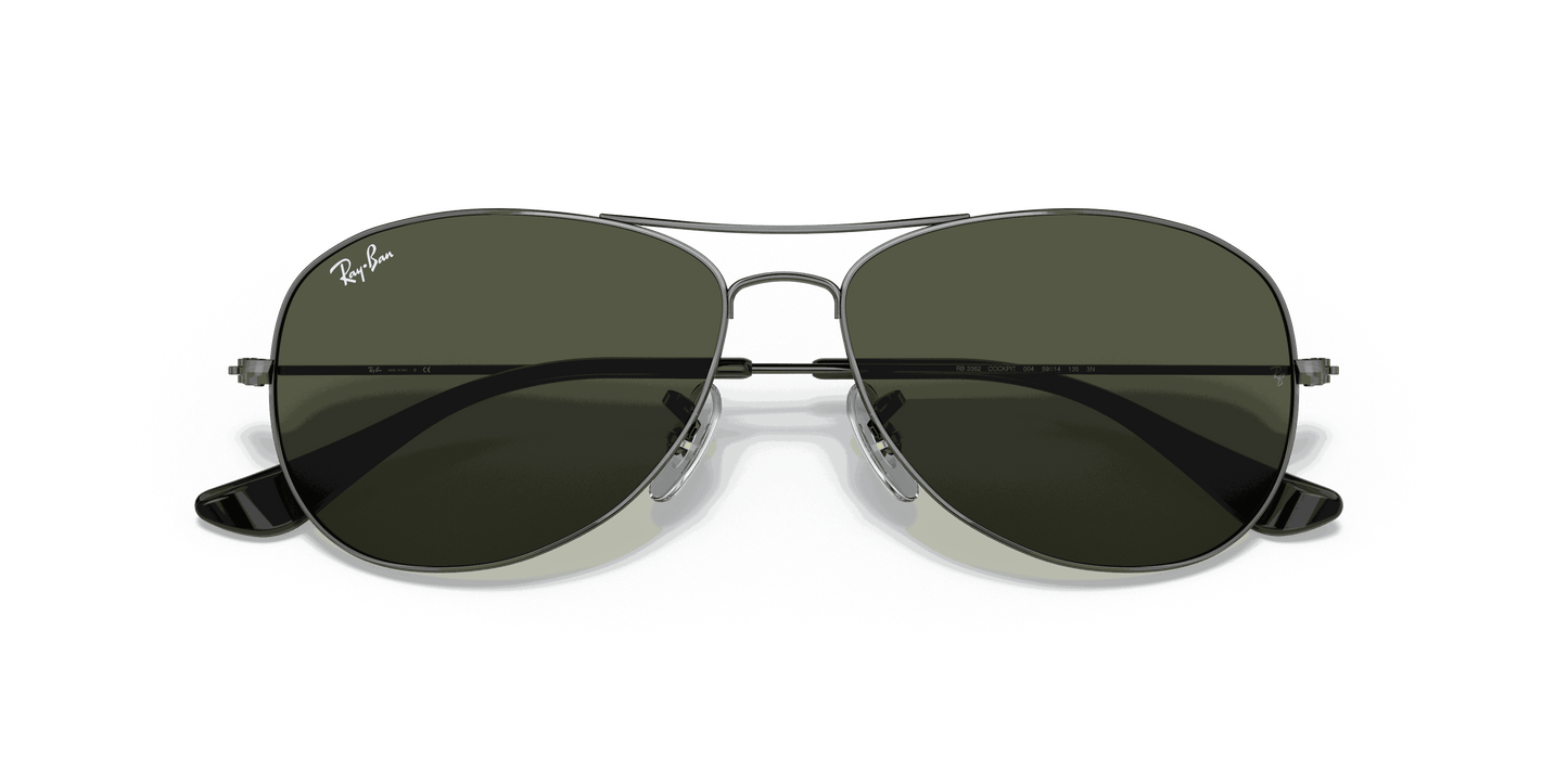 [G-15 Green Lenses, Polished Gunmetal Frame]