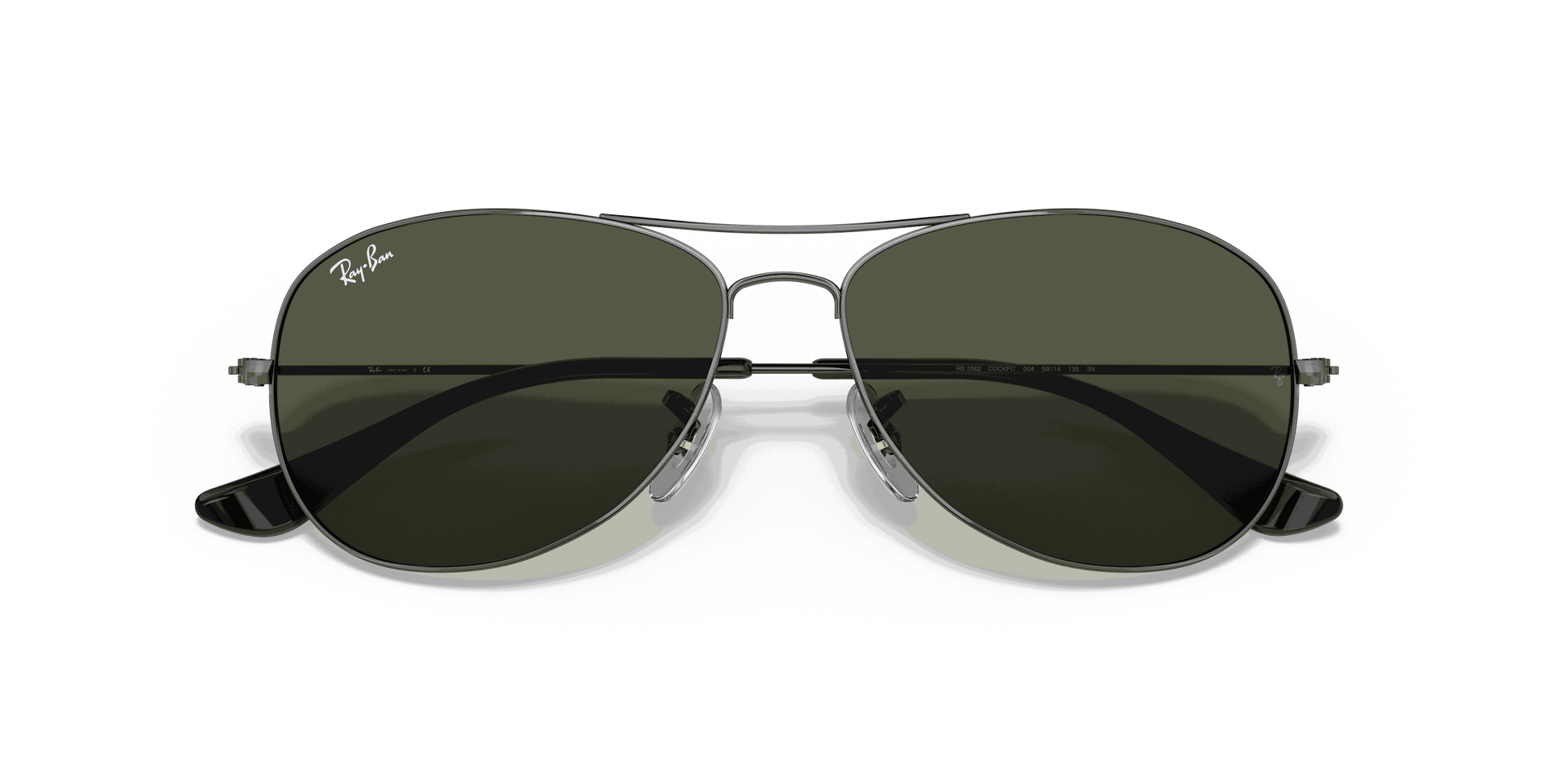 [G-15 Green Lenses, Polished Gunmetal Frame]