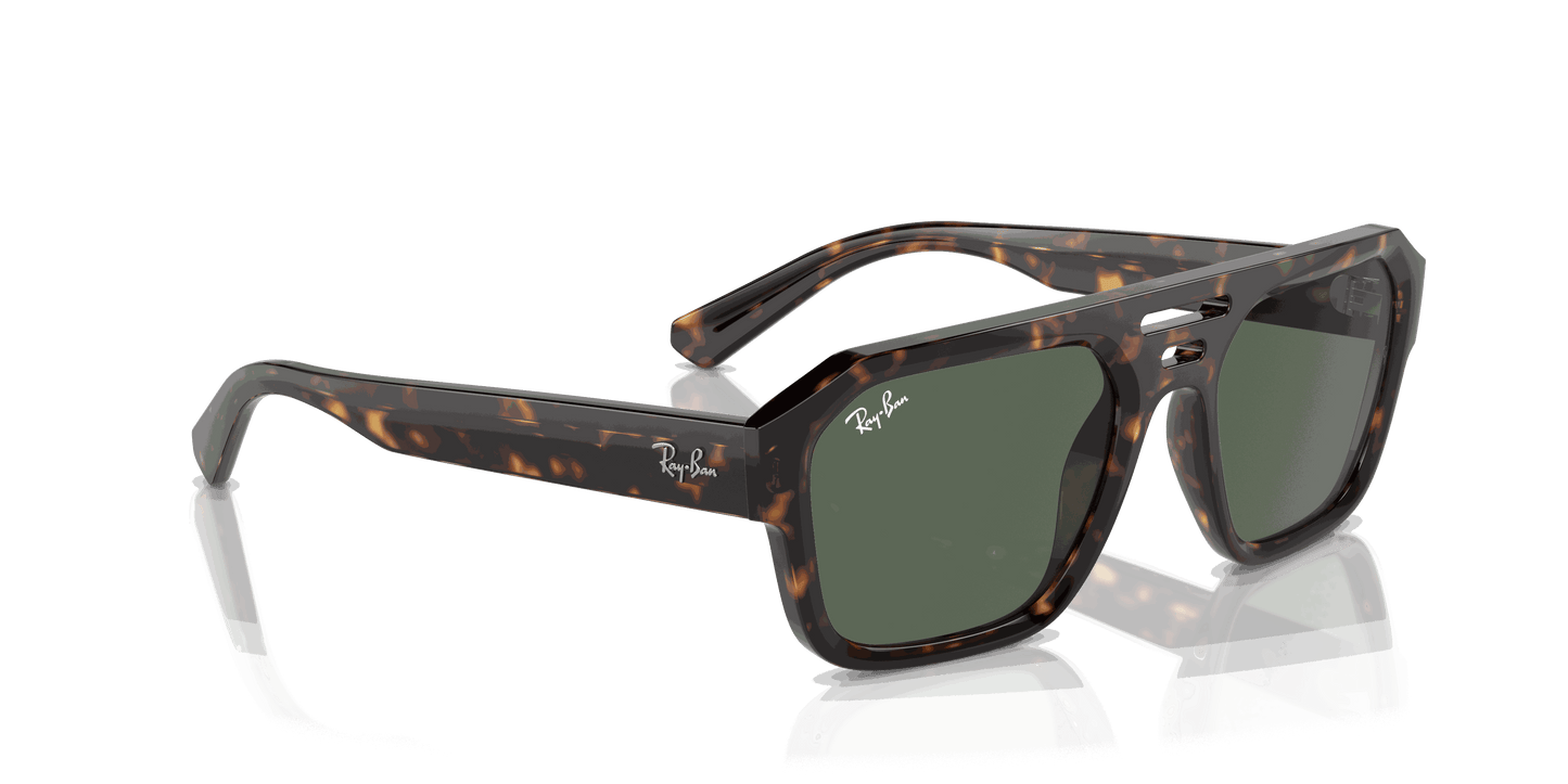 [Dark Green Lenses, Polished Havana Frame]