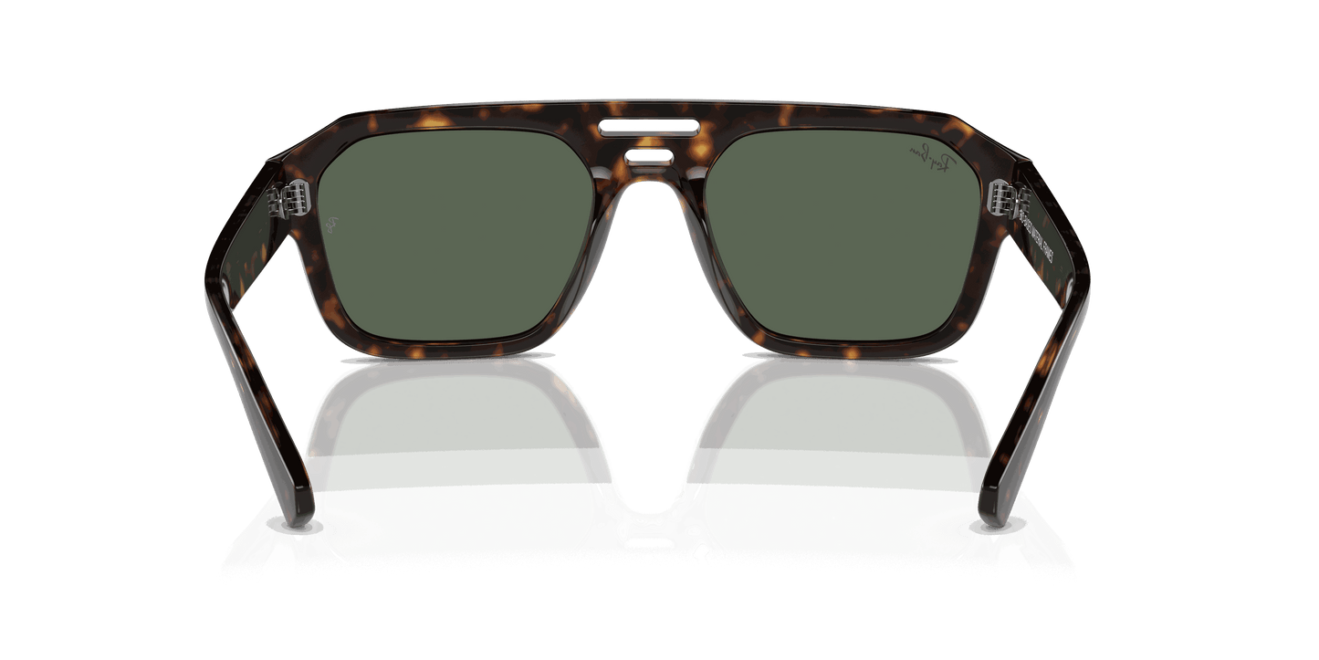 [Dark Green Lenses, Polished Havana Frame]