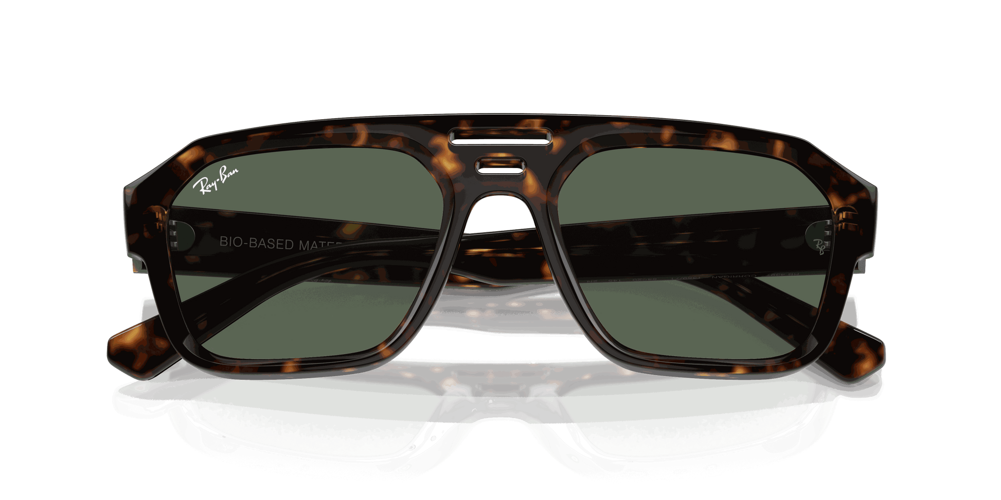 [Dark Green Lenses, Polished Havana Frame]