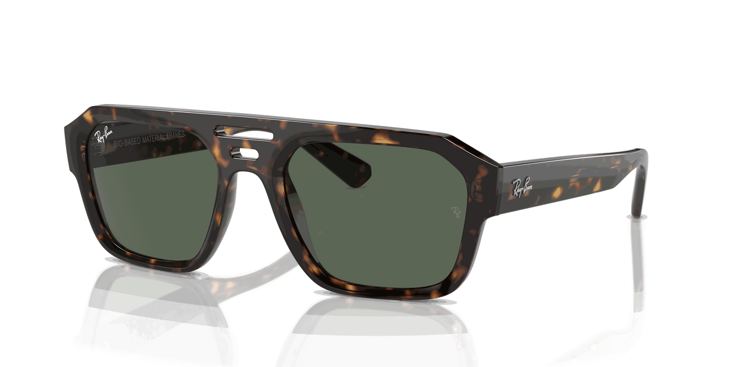 [Dark Green Lenses, Polished Havana Frame]