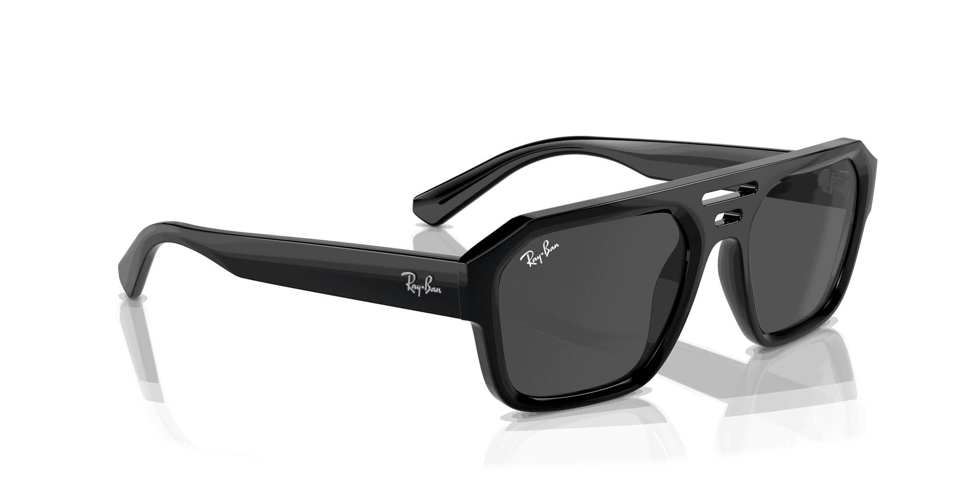 [Dark Grey Lenses, Polished Black Frame]