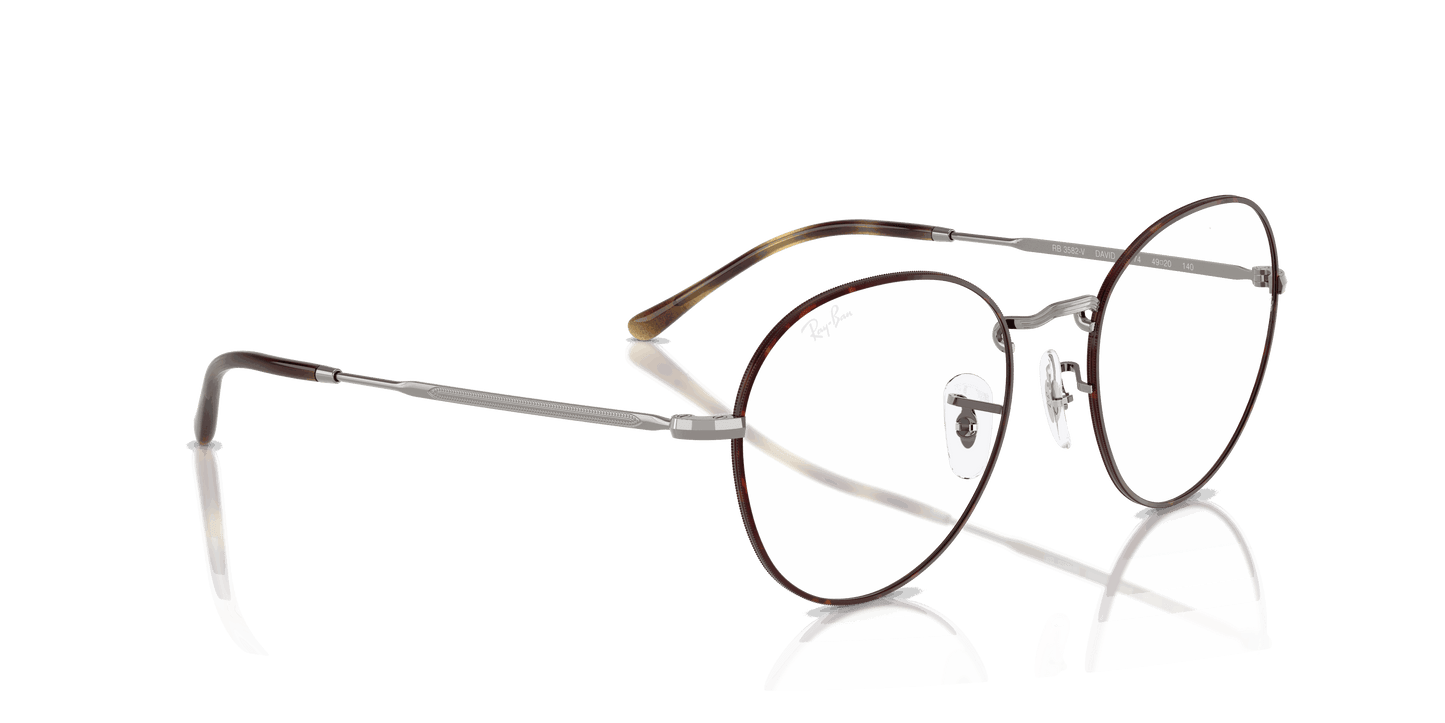 [Clear Lenses, Polished Havana On Gunmetal Frame]