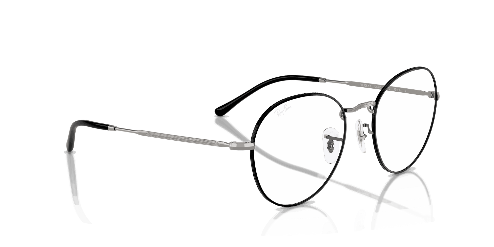 [Clear Lenses, Polished Black On Gunmetal Frame]