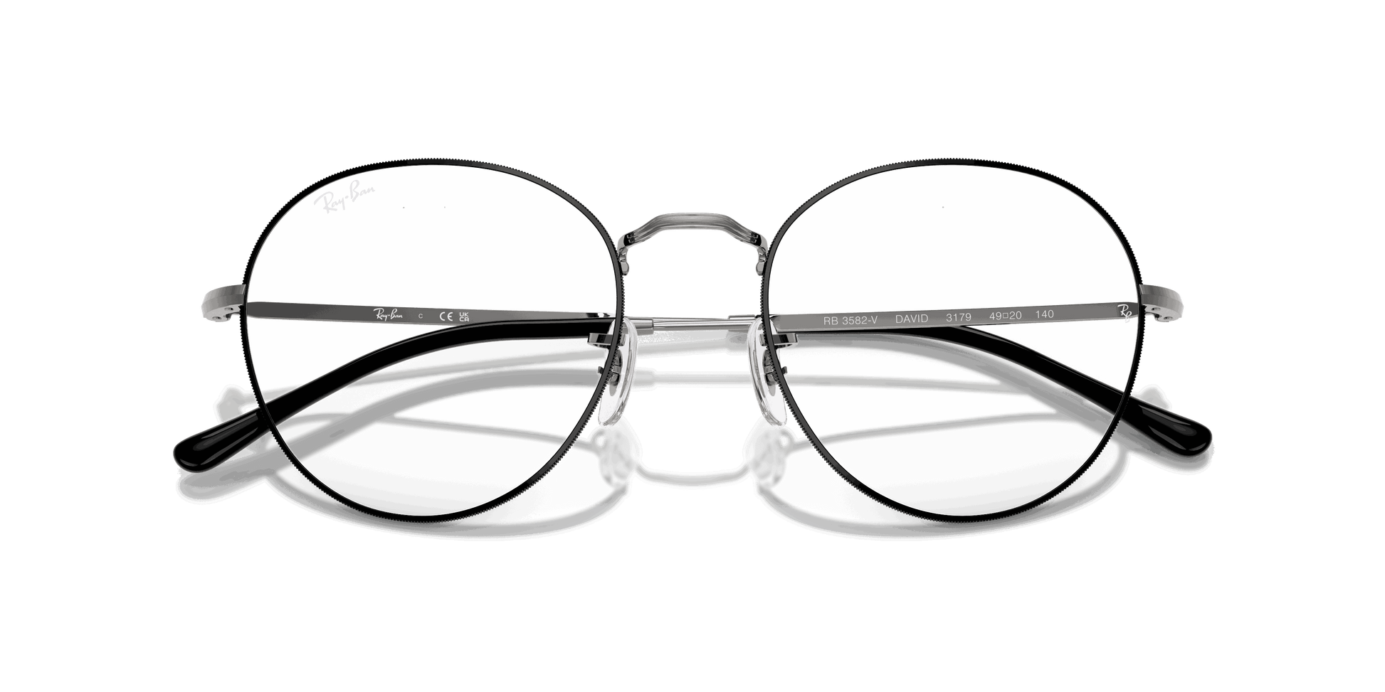 [Clear Lenses, Polished Black On Gunmetal Frame]