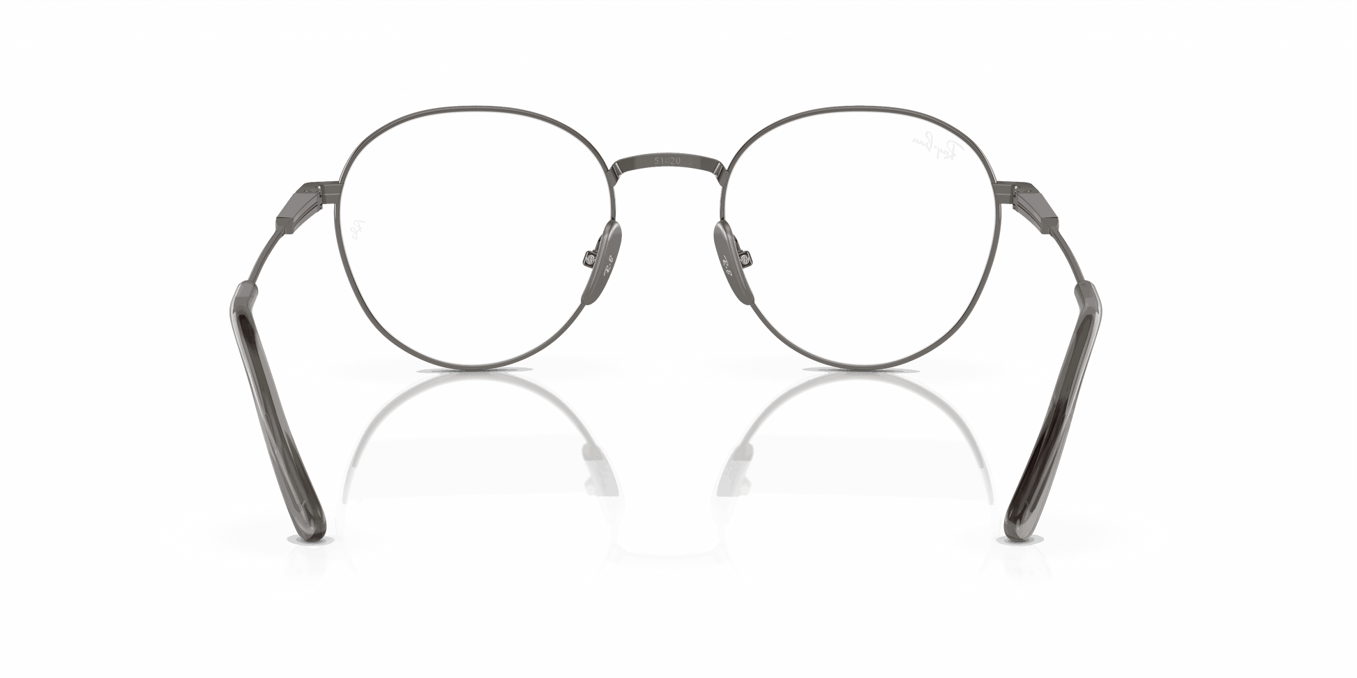 [Clear Lenses, Polished Gunmetal Frame]