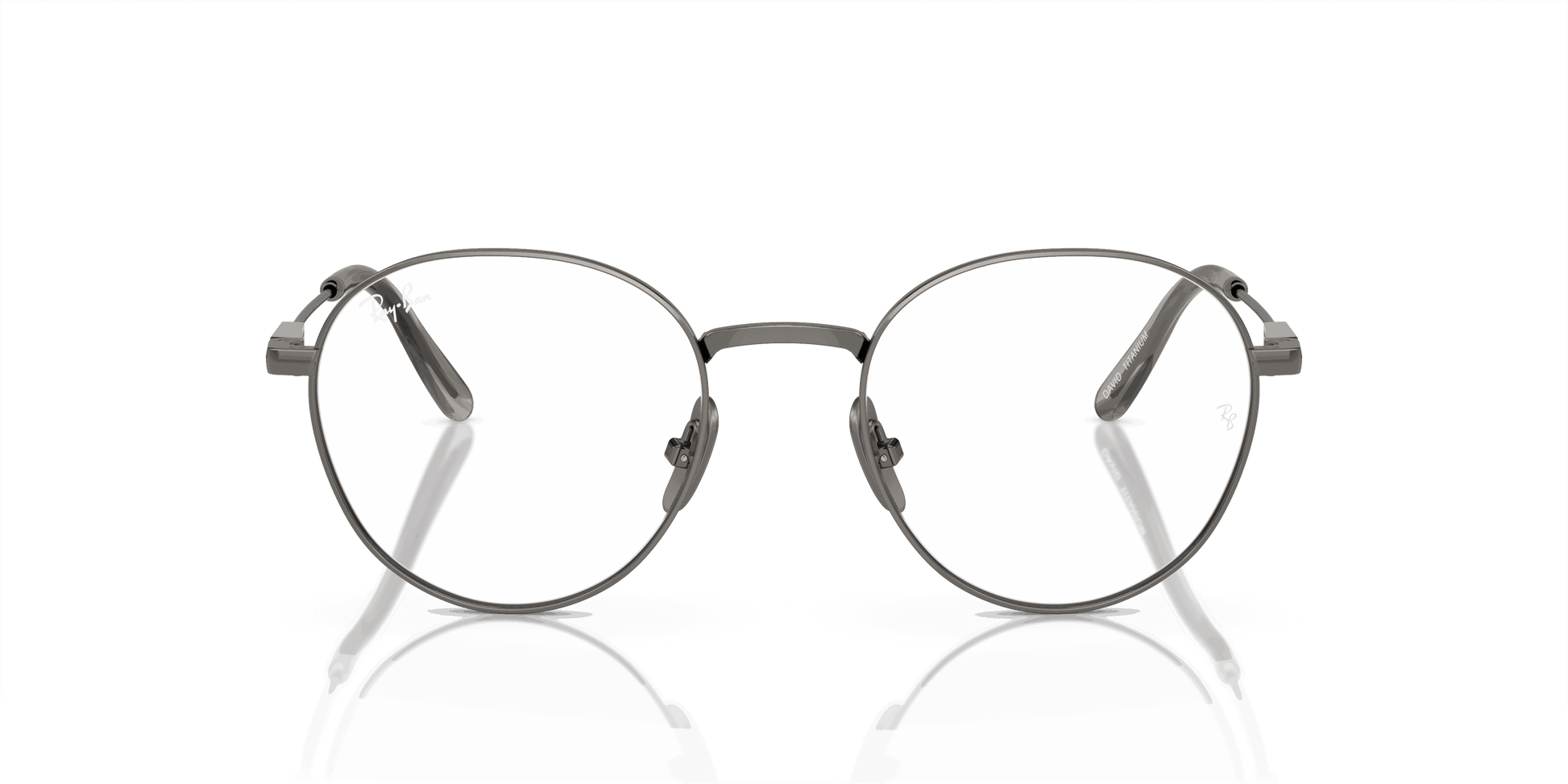 [Clear Lenses, Polished Gunmetal Frame]