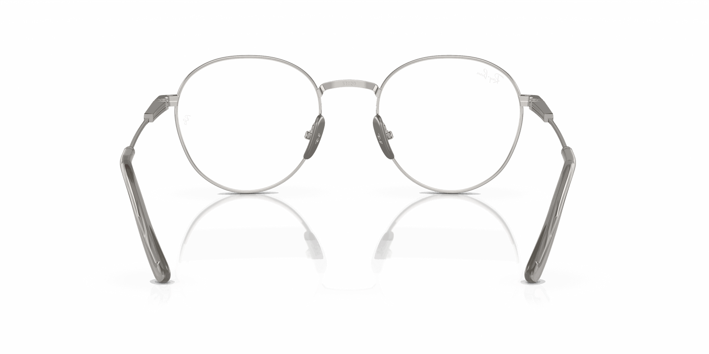 [Clear Lenses, Polished Silver Frame]