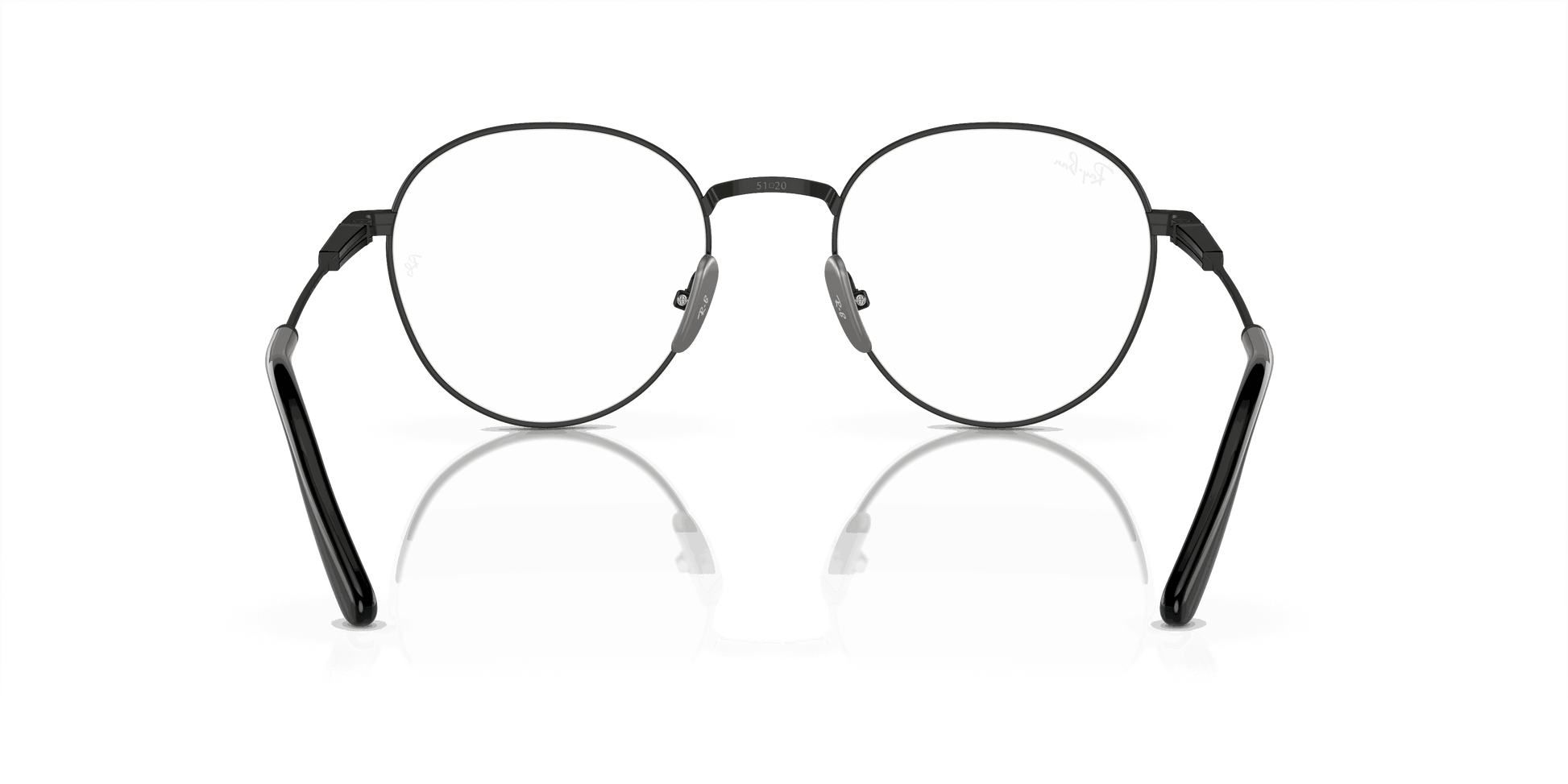 [Clear Lenses, Polished Black Frame]