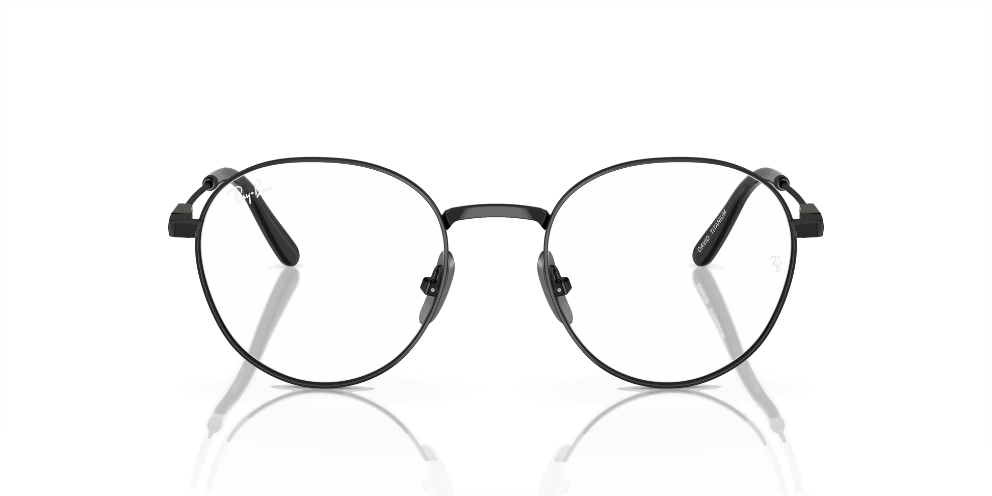 [Clear Lenses, Polished Black Frame]