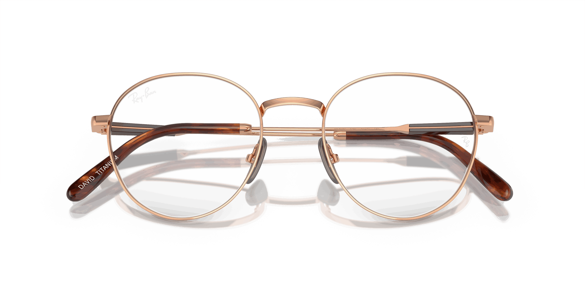[Clear Lenses, Polished Light Brown Frame]