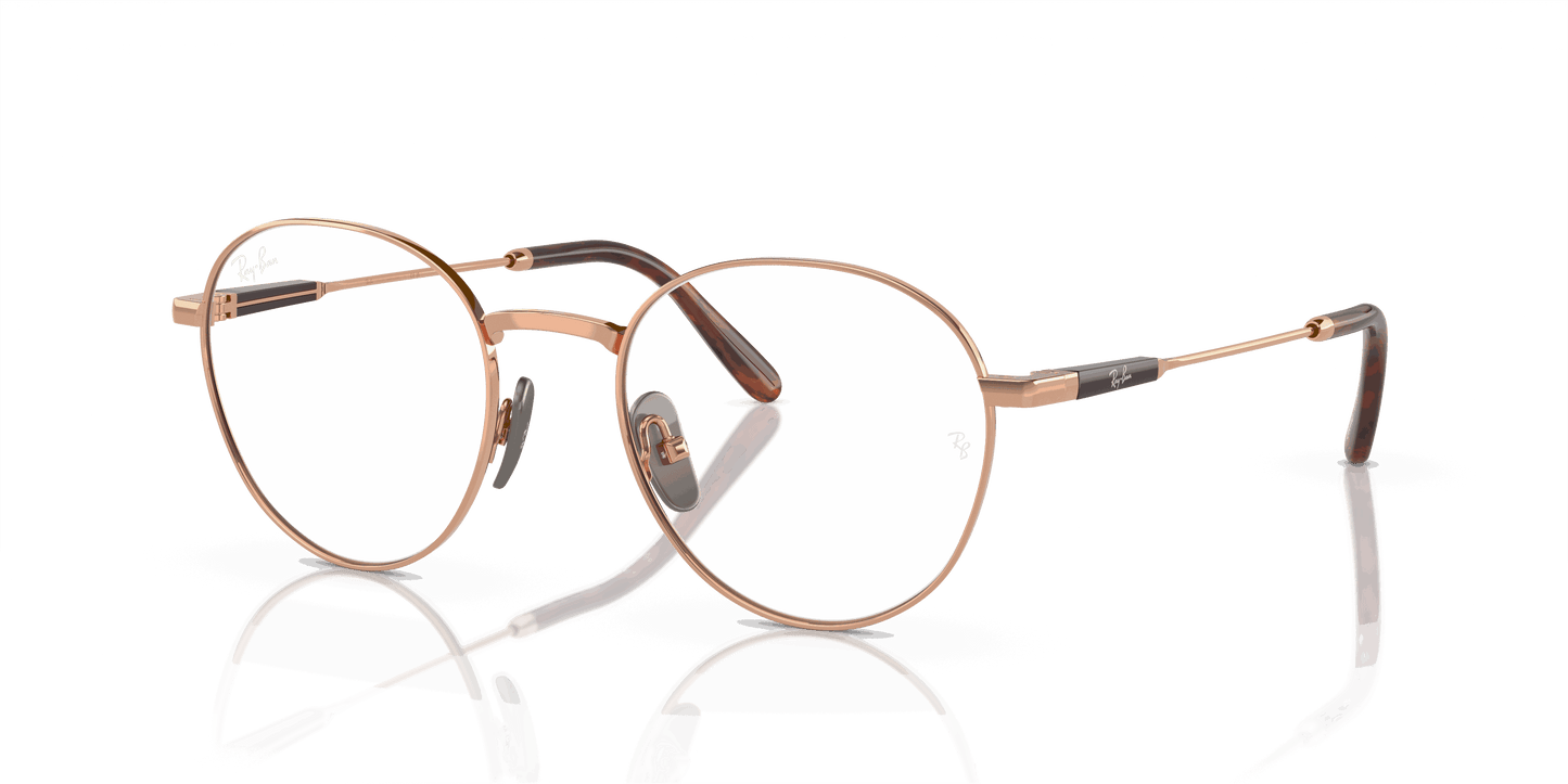 [Clear Lenses, Polished Light Brown Frame]