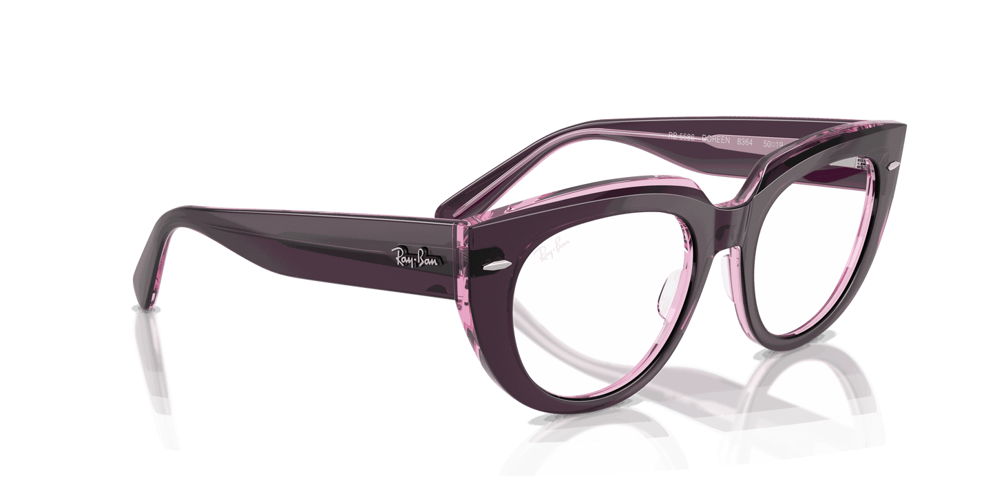 [Clear Lenses, Polished Violet On Transparent Pink Frame]