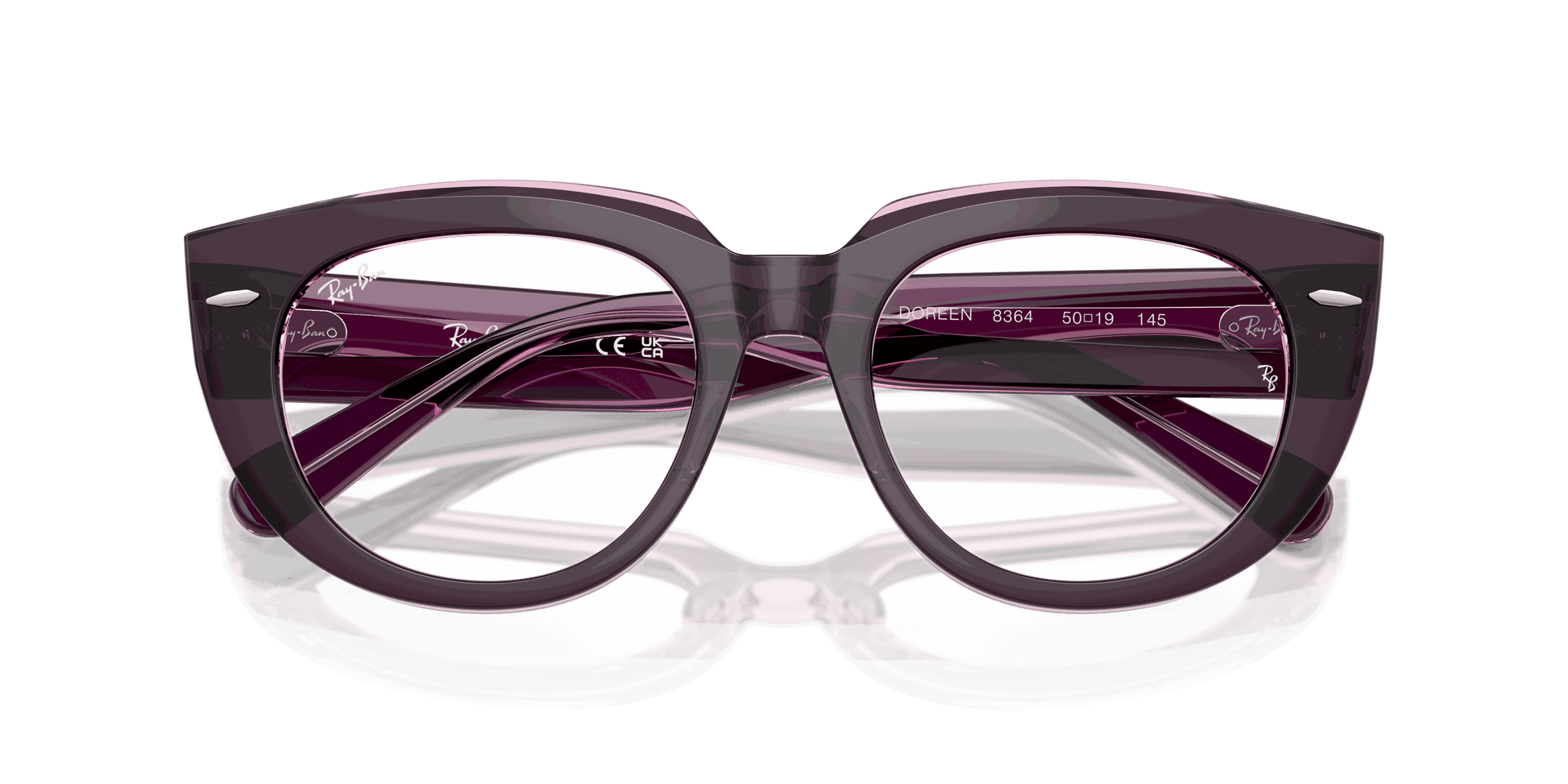 [Clear Lenses, Polished Violet On Transparent Pink Frame]