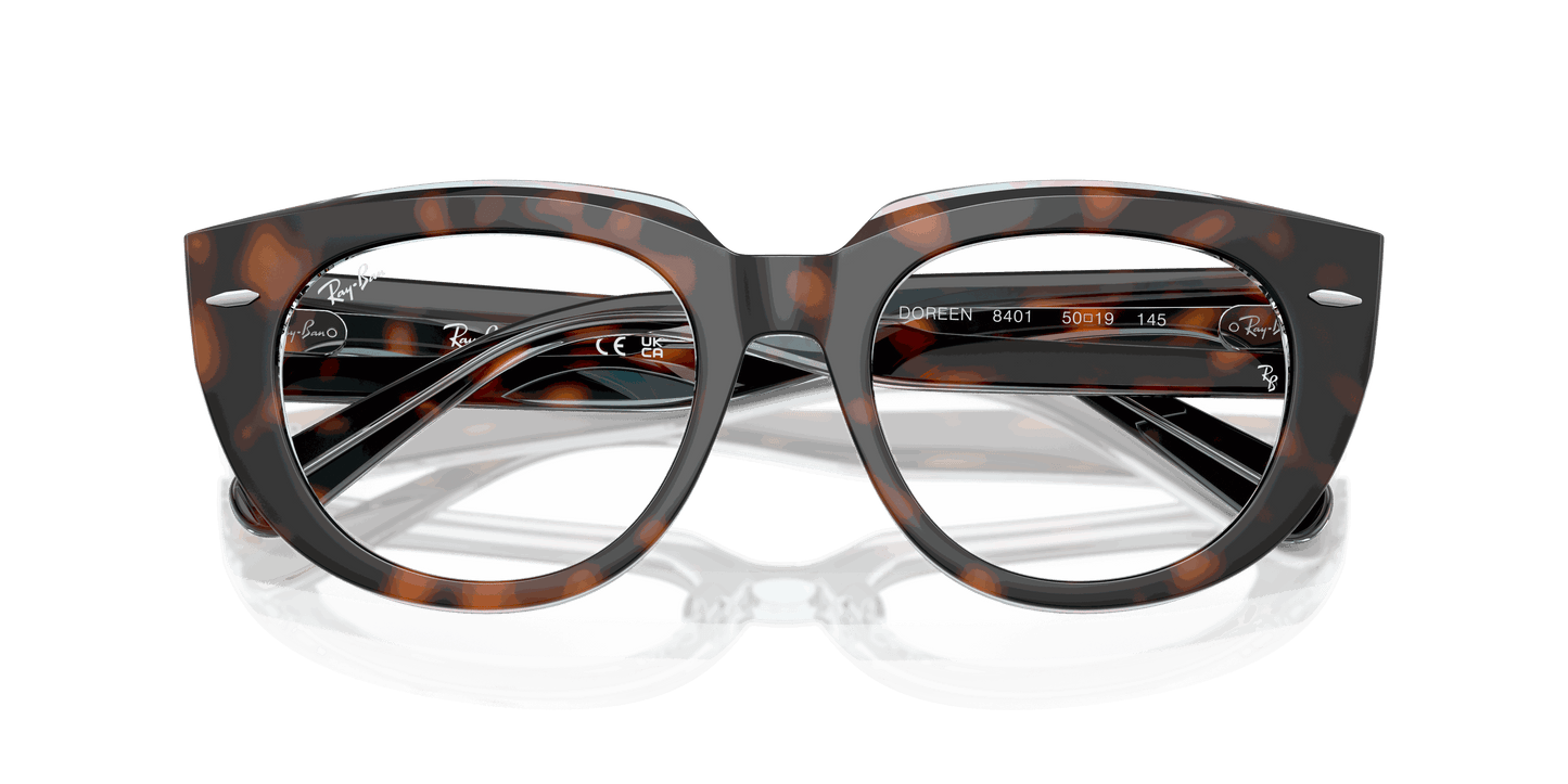 [Clear Lenses, Polished Dark Havana On Multicolor Frame]